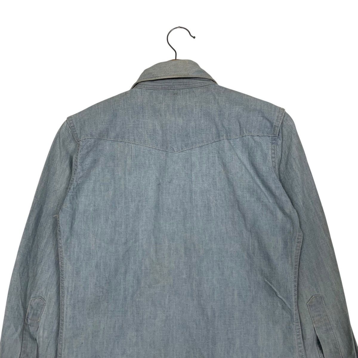 Japanese Brand Vintage 90's DOMINGO Denim Shirt #2925-C132 Size US M / EU 48-50 / 2 - 8 Thumbnail
