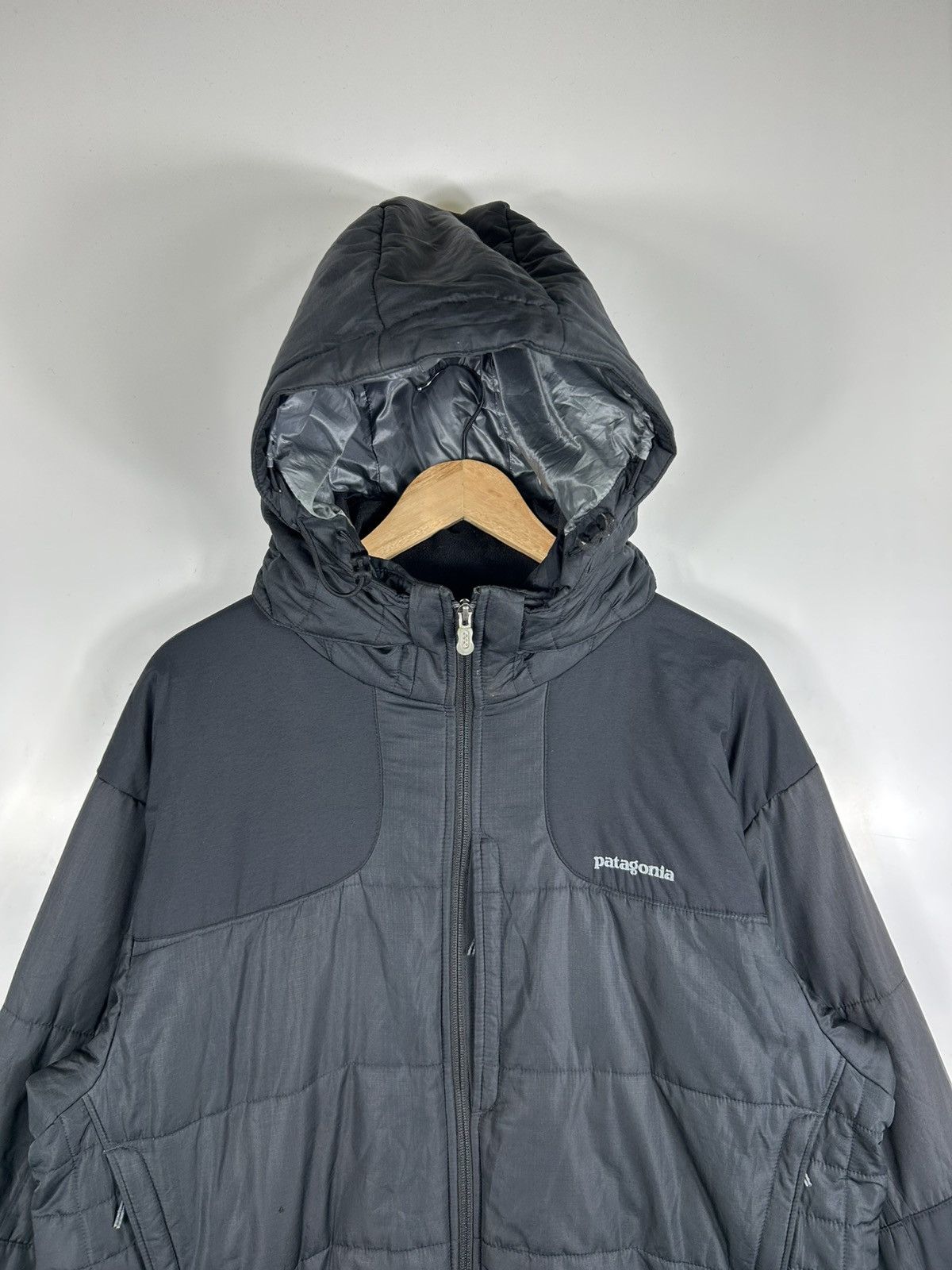 Patagonia × Vintage ⚡️Vintage Patagonia Hooded Nylon Puffer Style Jacket Size US L / EU 52-54 / 3 - 4 Thumbnail