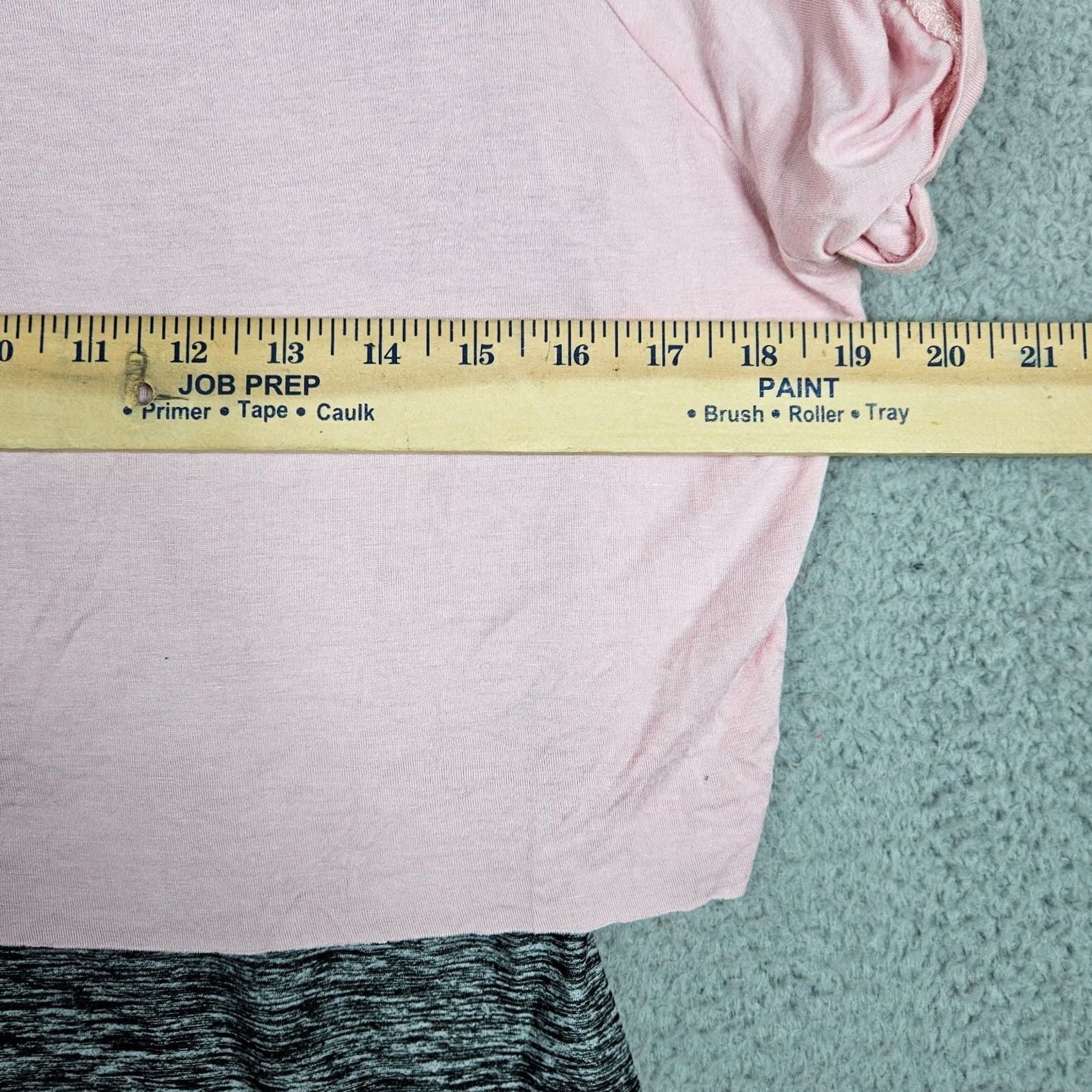 Vintage PURE GOOD Women’s Pink Gray Short Sleeve Top Size M Size M / US 6-8 / IT 42-44 - 4 Thumbnail