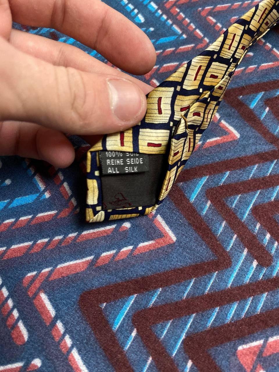 Versace Amazing Versace Abstract Silk Tie Size ONE SIZE - 4 Thumbnail