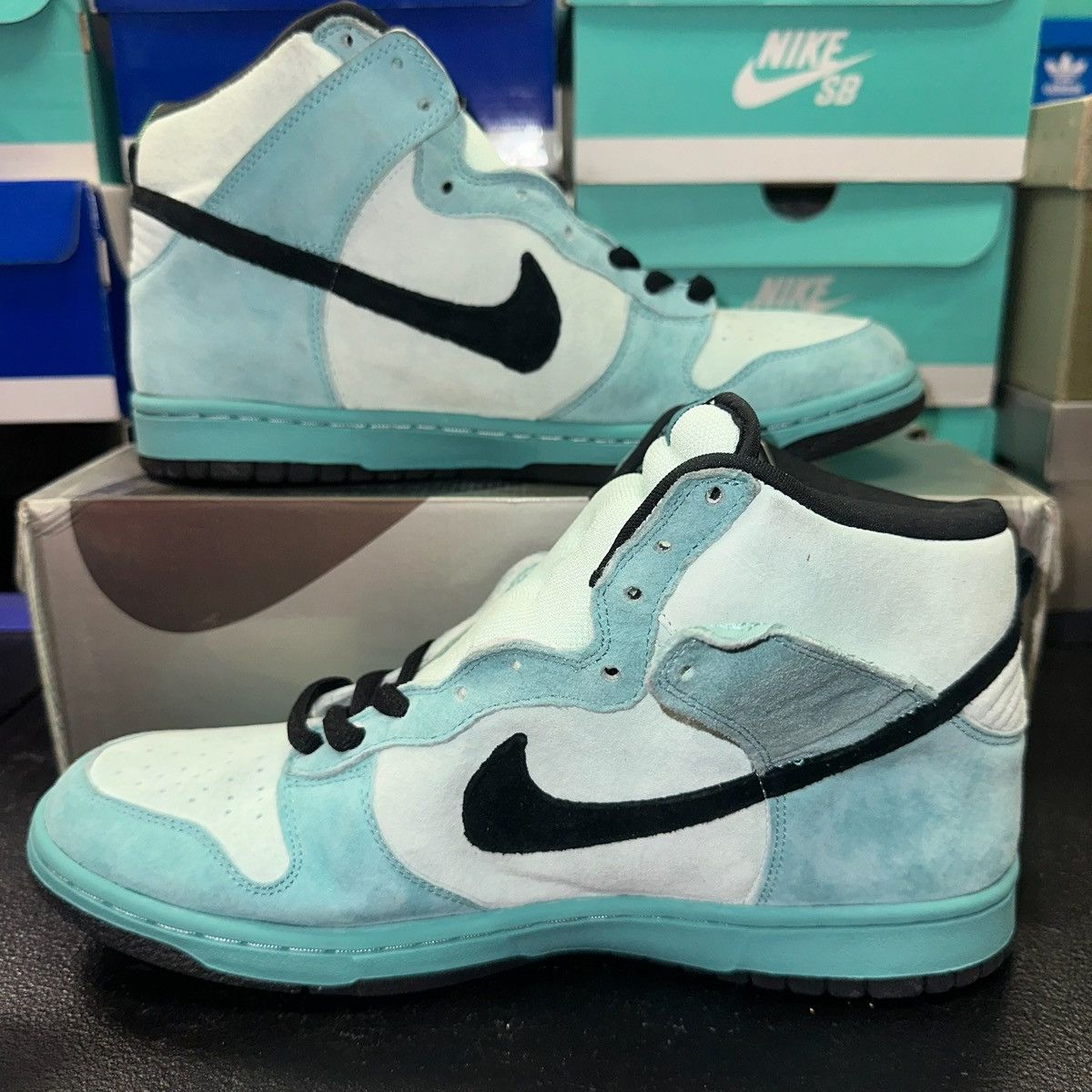 Nike Size 11 - Nike Dunk SB High Sea Crystal 305050-301 2004 Size US 11 / EU 44 - 2 Thumbnail