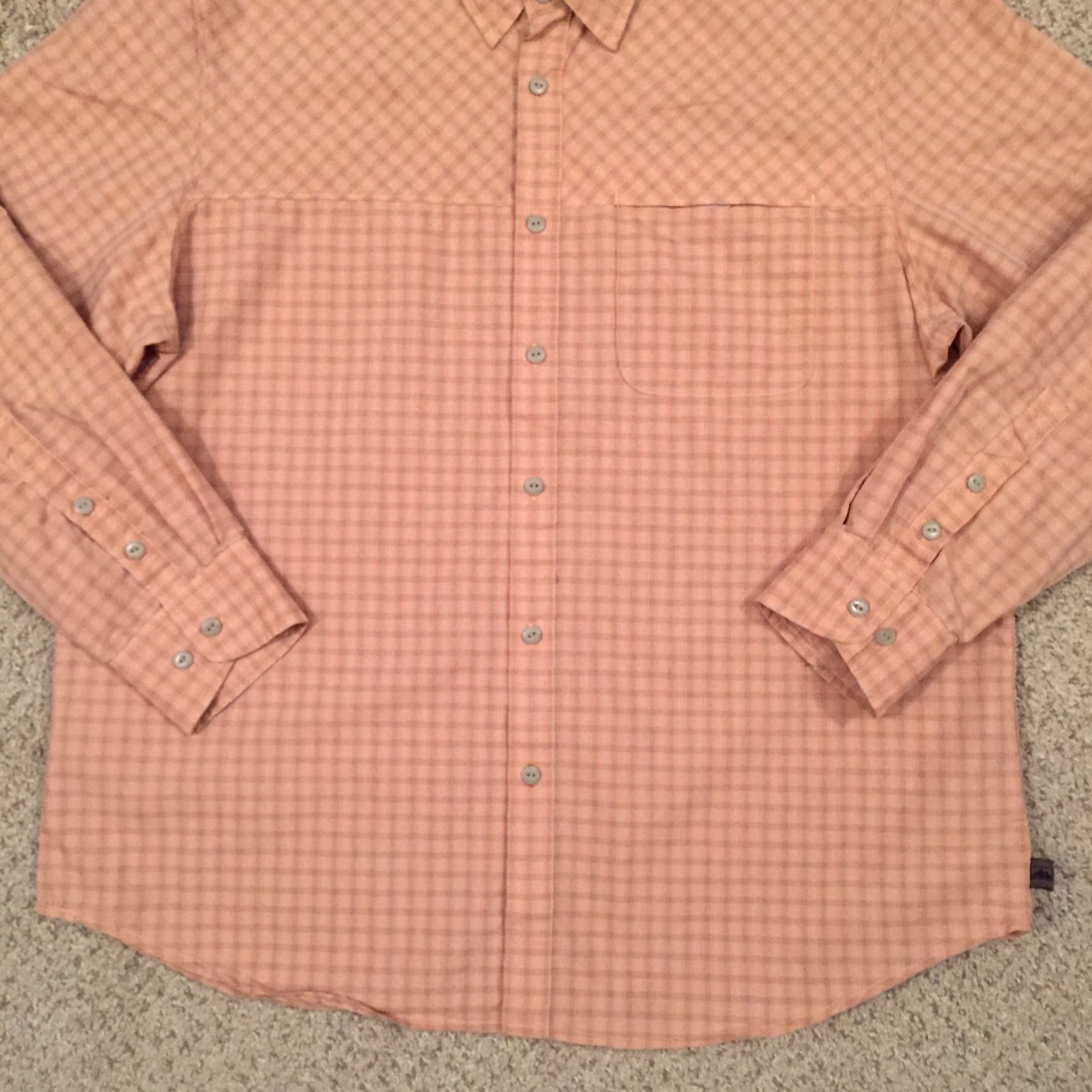 Vintage Northwest Territory Shirt Mens XL Orange Plaid Long Sleeve Button Up Outdoor Size US XL / EU 56 / 4 - 4 Thumbnail
