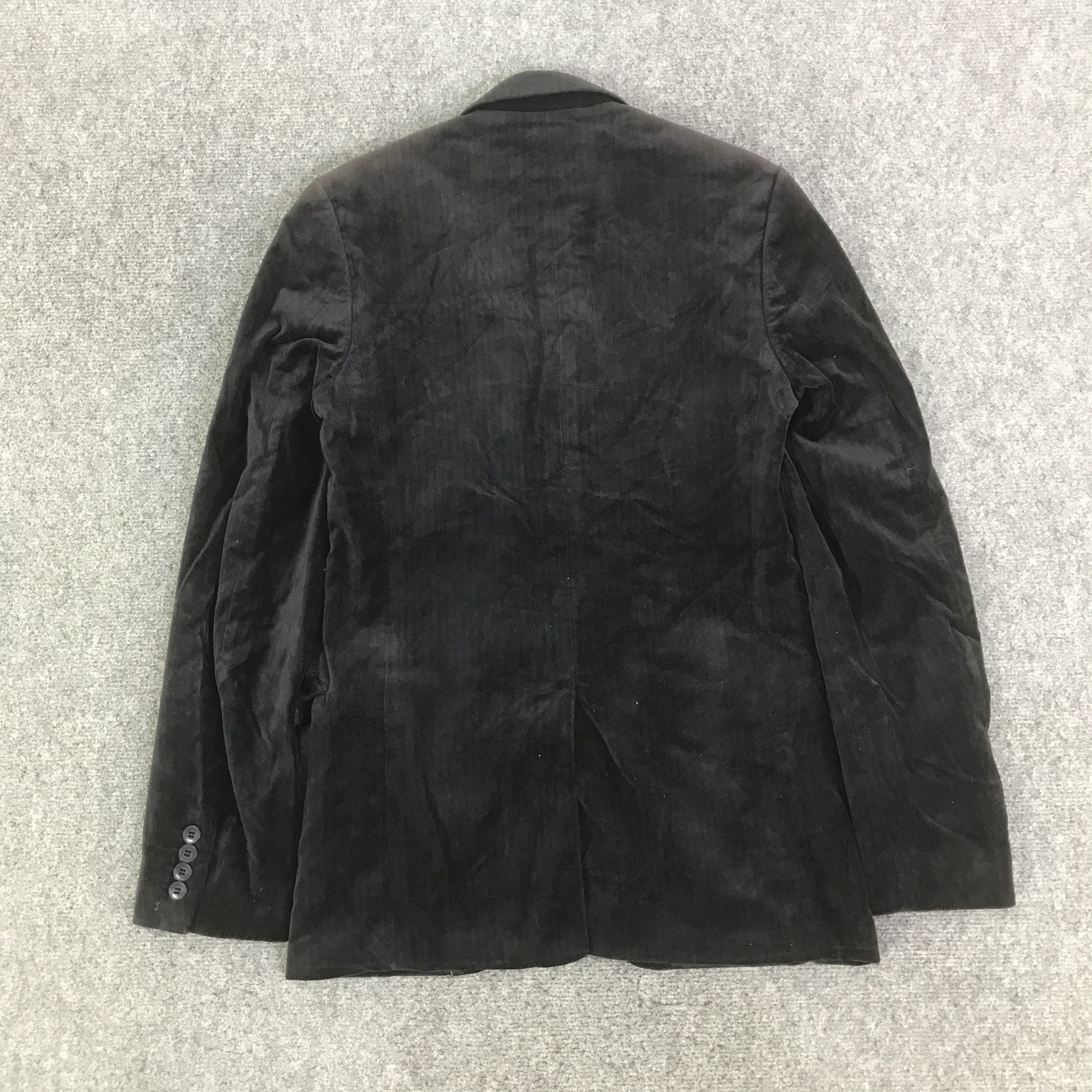 agnes b. AGNES B. VELVET BLAZER JACKET FADED COAT K134B3 Size US L / EU 52-54 / 3 - 3 Thumbnail