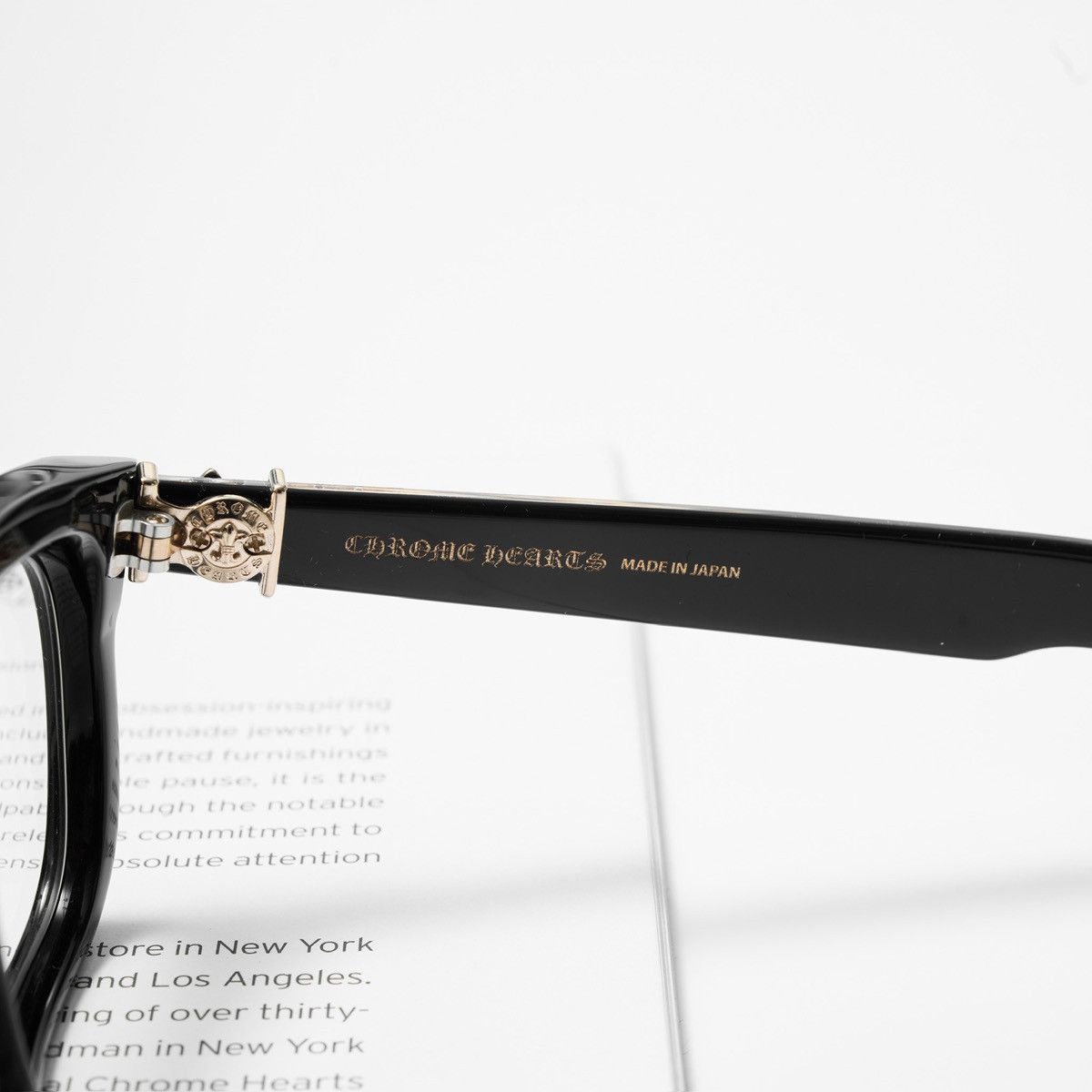 Chrome Hearts CHROME HEARTS SEE YOU IN TEA BLACK-GOLD PLATED GLASSES Size ONE SIZE - 4 Thumbnail