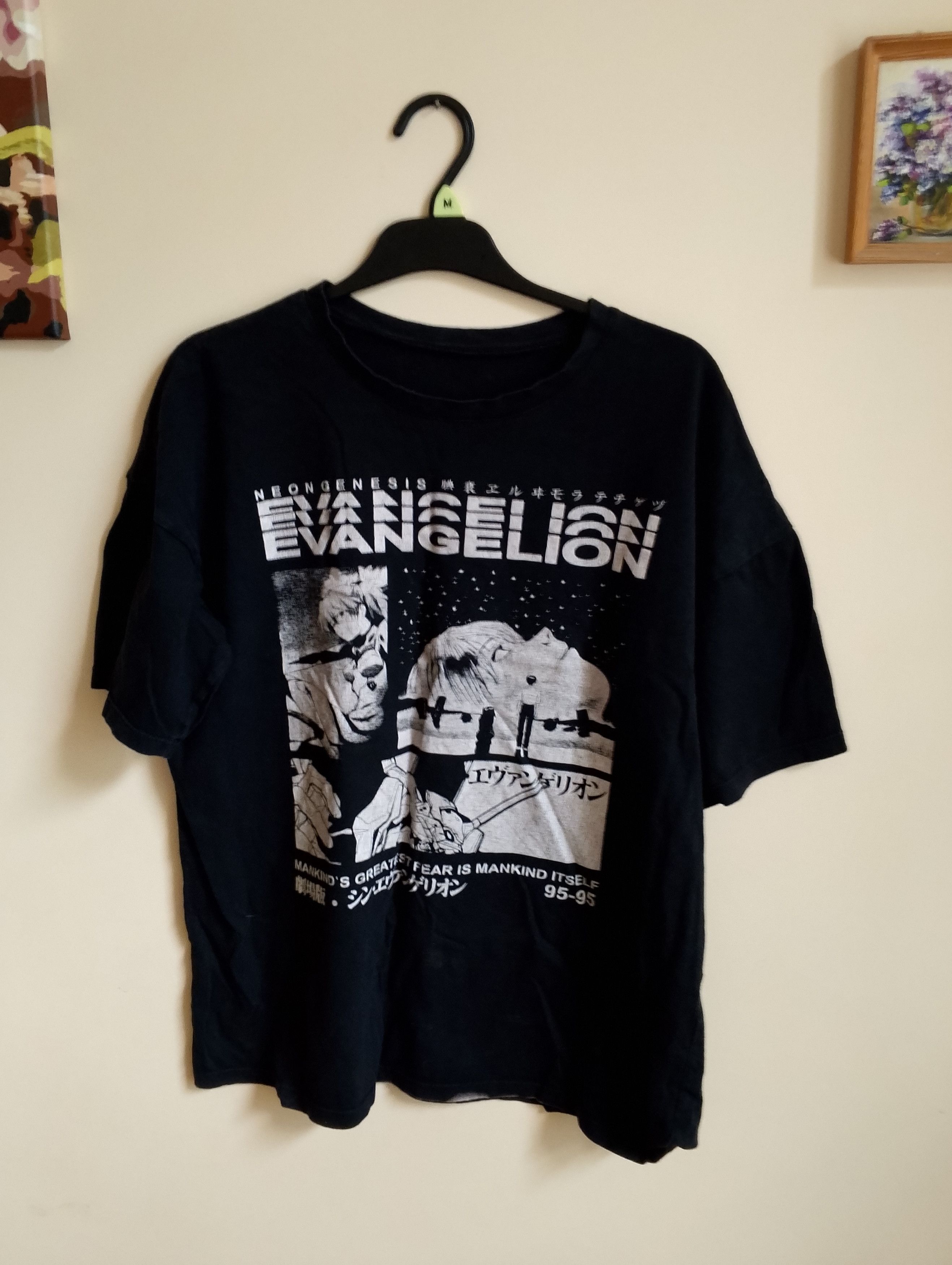 Japanese Brand Vintage Neon Genesis Evangelion anime tee Size US M / EU 48-50 / 2 - 1 Thumbnail