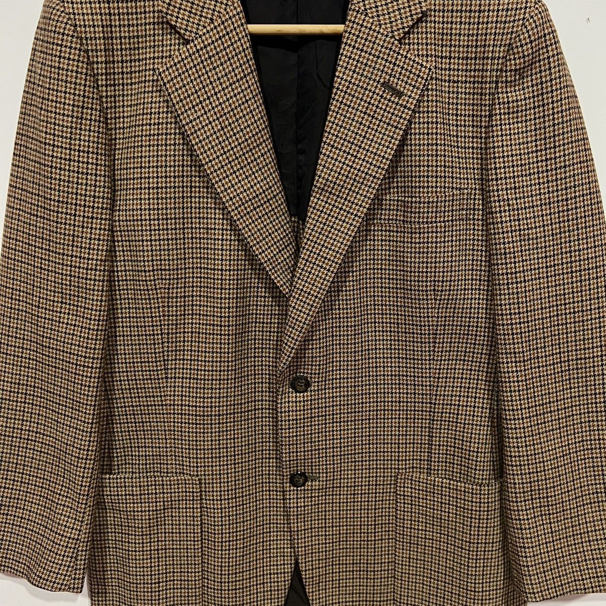 DAKS Daks London Houndstooth England Blazer jacket Size 34S - 4 Thumbnail