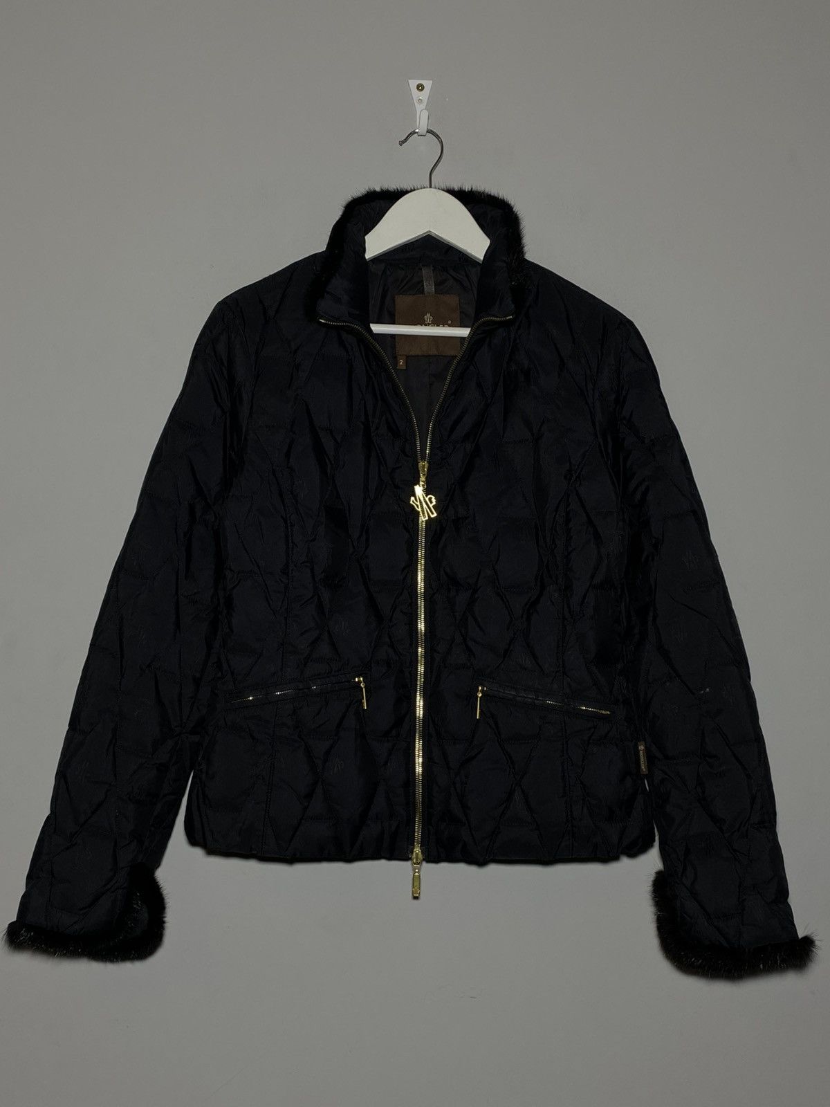 Moncler Moncler Down Filled Monogram Jacket with Fur Details Size S / US 4 / IT 40 - 12 Thumbnail