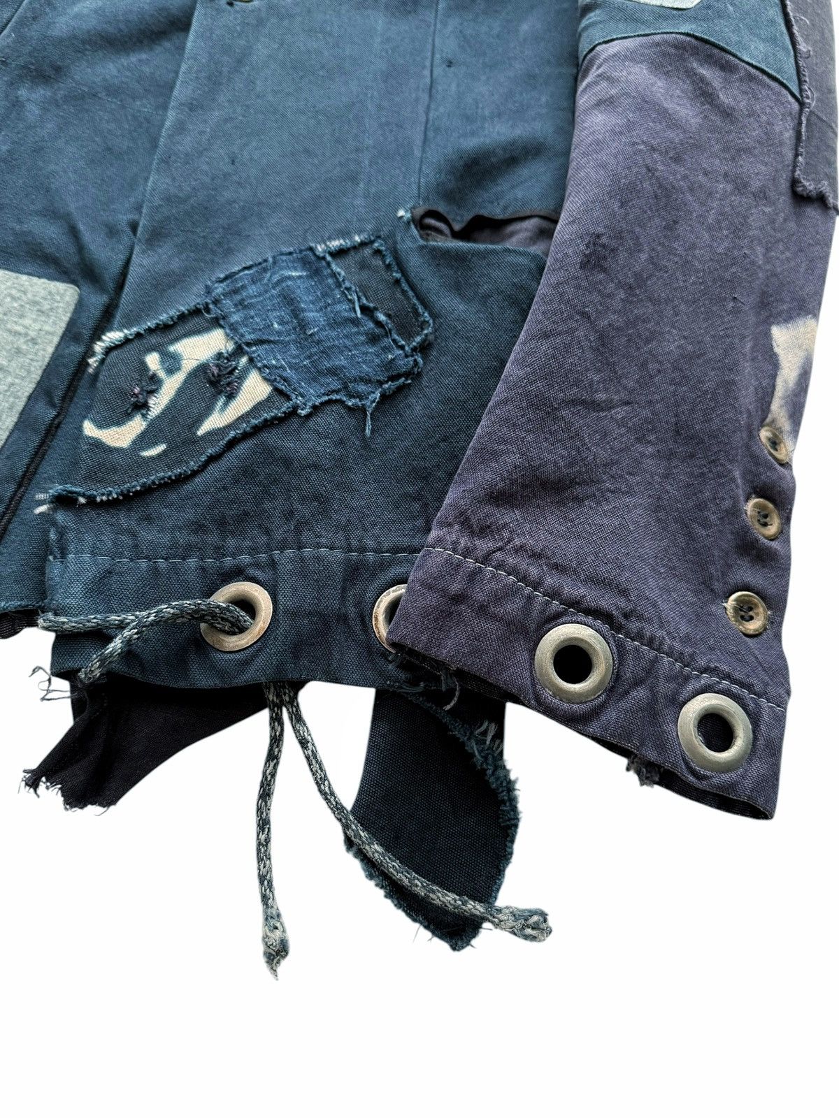 Greg Lauren 2014 OG THE BLUE Patchwork Mailbag Blazer Size US S / EU 44-46 / 1 - 5 Thumbnail