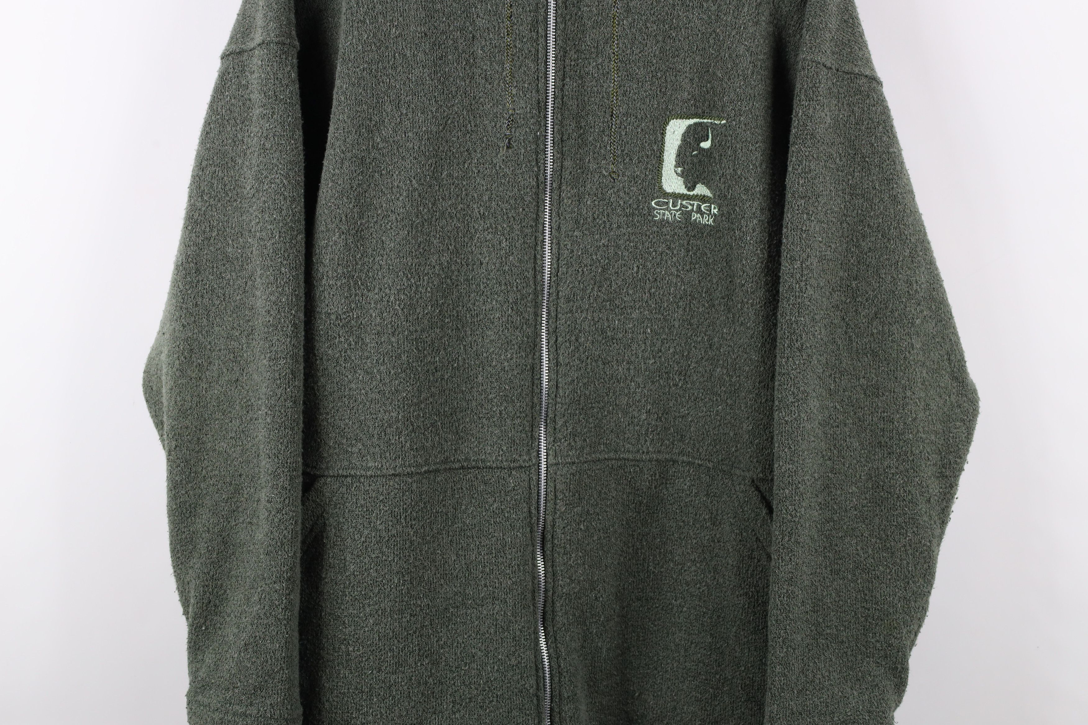 Vintage Vintage 90s Streetwear Custer State Park Full Zip Hoodie USA Size US L / EU 52-54 / 3 - 3 Thumbnail