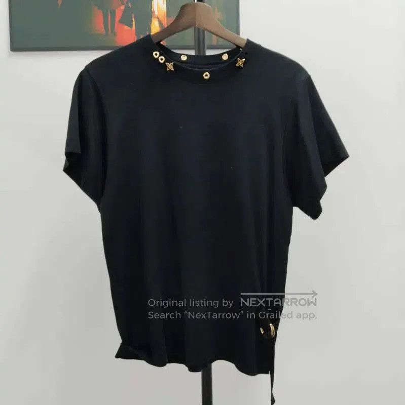 Louis Vuitton Louis Vuitton Black Cotton Short Sleeve T. Size L / US 10 / IT 46 - 1 Thumbnail