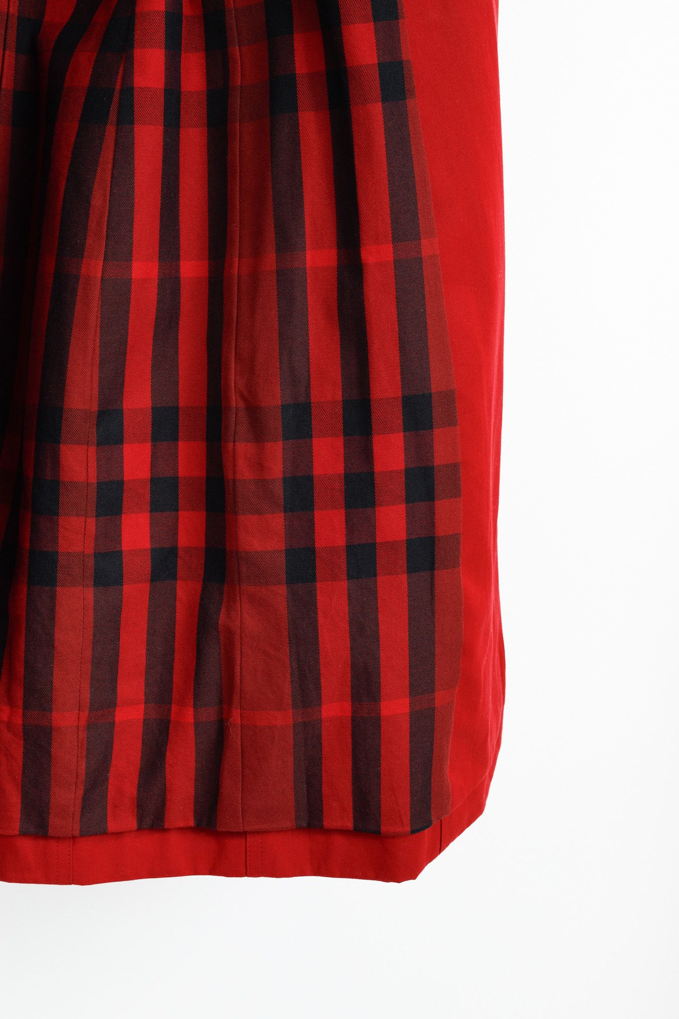 Burberry Burberry Red Cotton Belted Double-Breasted Trench Coat Size XXS / US 00 / IT 34 - 13 Thumbnail