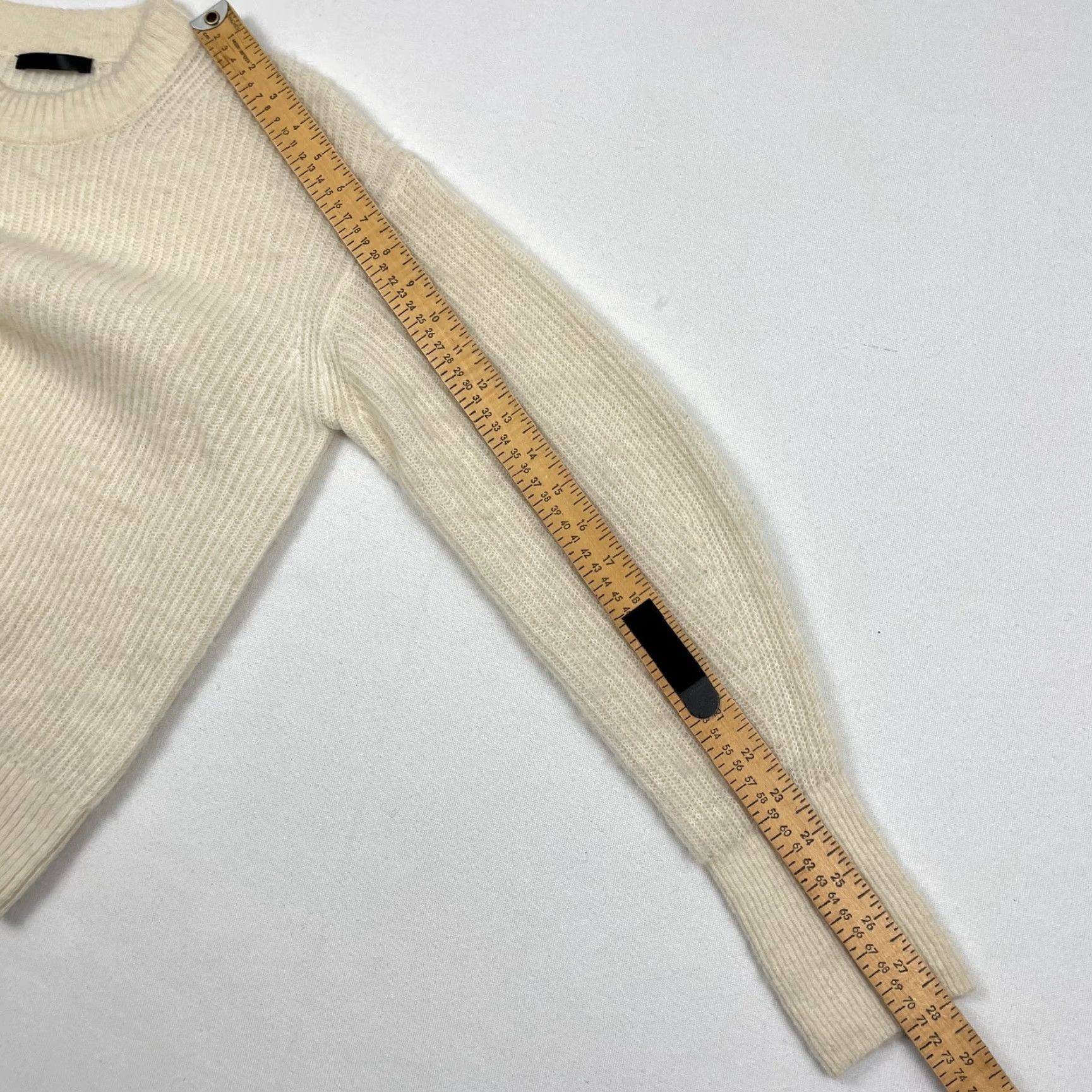 Quince VINTAGE Last Brand Quince Sweater Womens XS Cream White Alpaca Wool Crew Preppy Size XS / US 0-2 / IT 36-38 - 6 Thumbnail