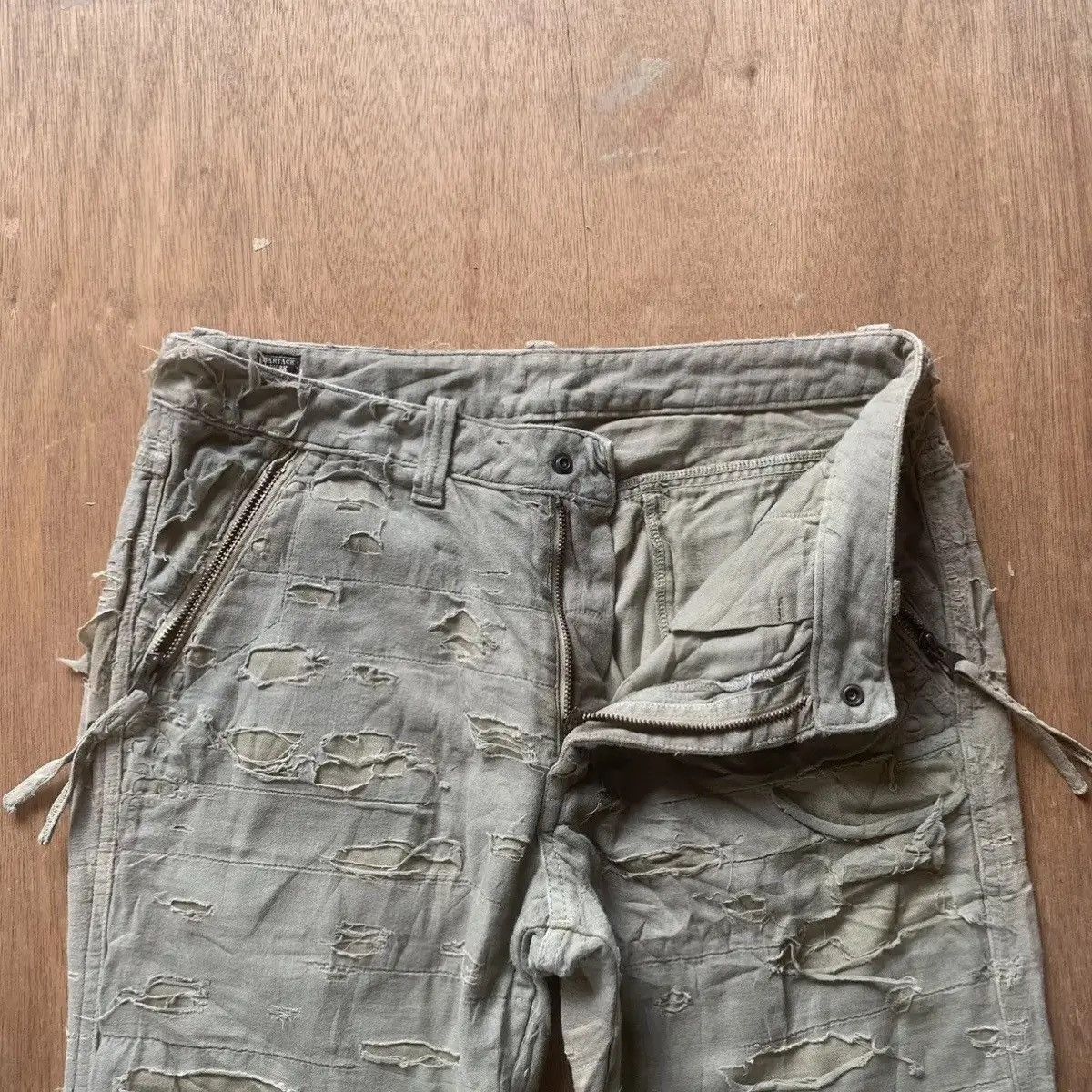 Le Grande Bleu (L.G.B.) 💥 RARE DESIGN 💥 VINTAGE BARTACK DEPT TROUSERS FADED PANTS Size US 30 / EU 46 - 8 Thumbnail