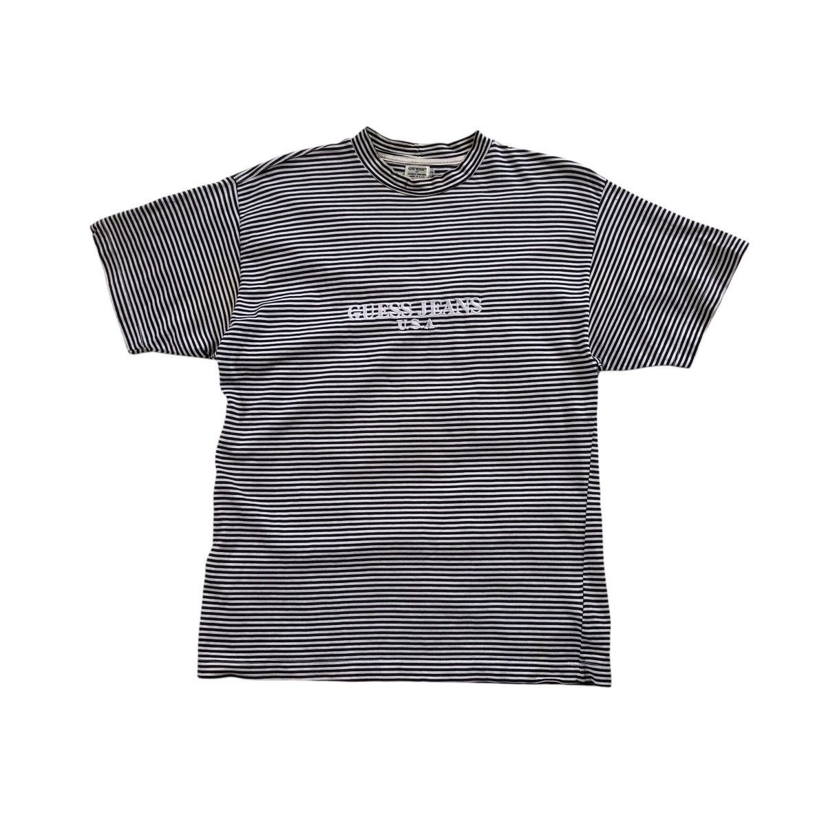 Guess GUESS JEANS by Georges Marciano Stripe Vintage T-Shirt Size US S / EU 44-46 / 1 - 1 Thumbnail