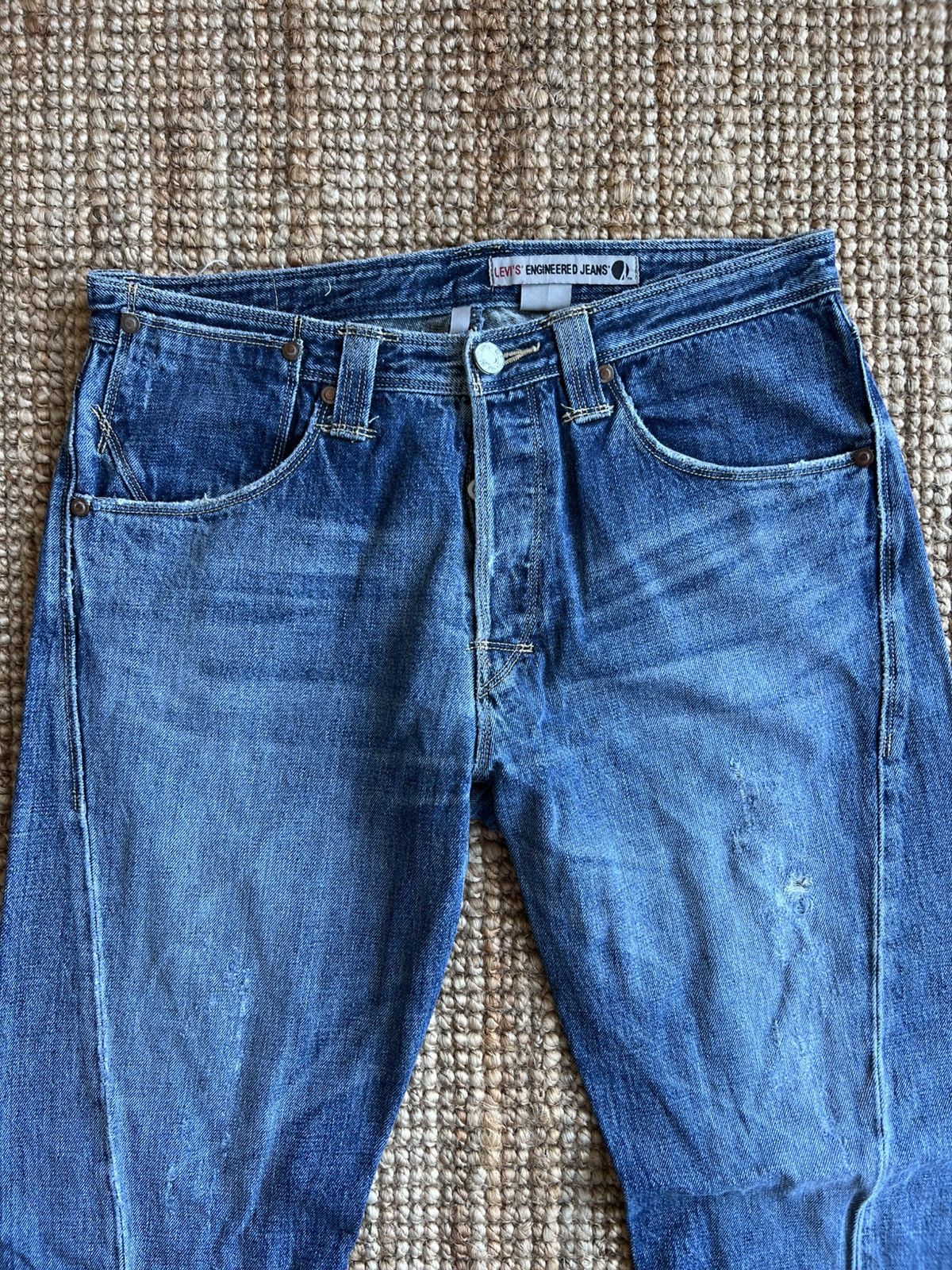 Levi's Levis Engineered Jeans Buckle Back Tag W34 Actual 34x30.5 Size US 34 / EU 50 - 3 Thumbnail