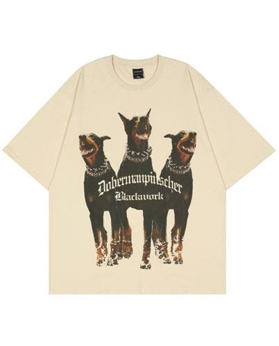 Japanese Brand × Vintage Oversized Baggy Vintage Printed Dog Tshirt 90s Style Size US L / EU 52-54 / 3 - 1 Thumbnail