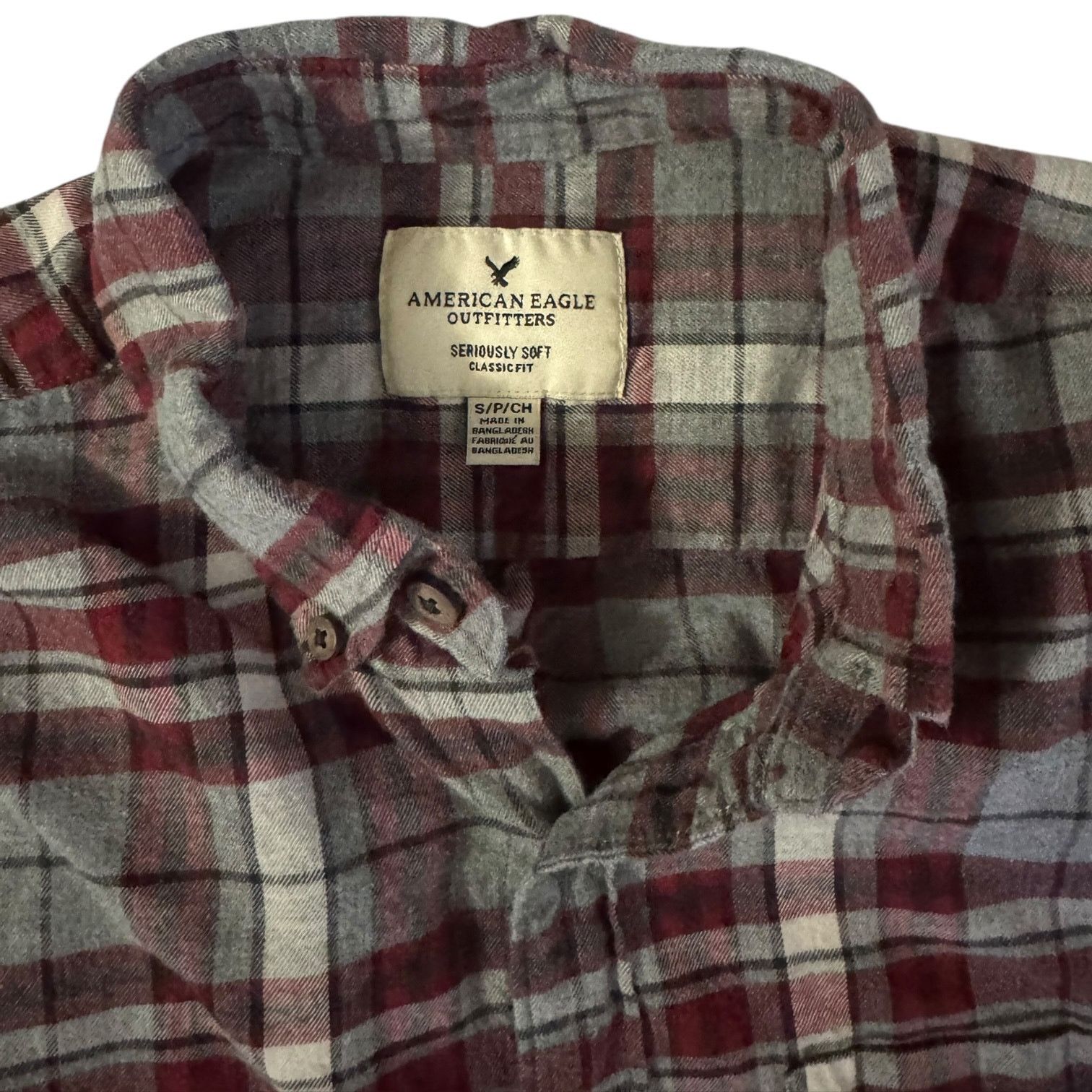 American Eagle Outfitters American Eagle Seriously Soft Flannel Button Down Small Size US S / EU 44-46 / 1 - 2 Thumbnail