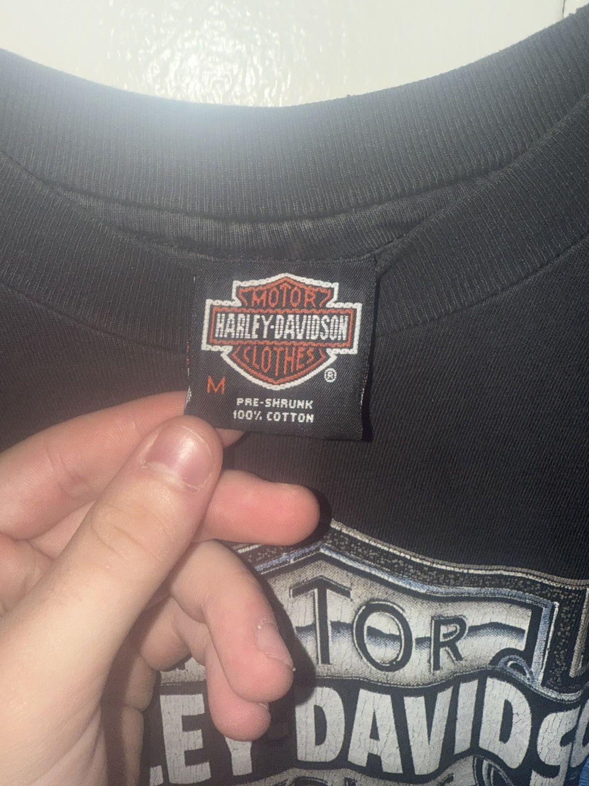Harley Davidson Vintage Blue flame harley Size US M / EU 48-50 / 2 - 2 Thumbnail
