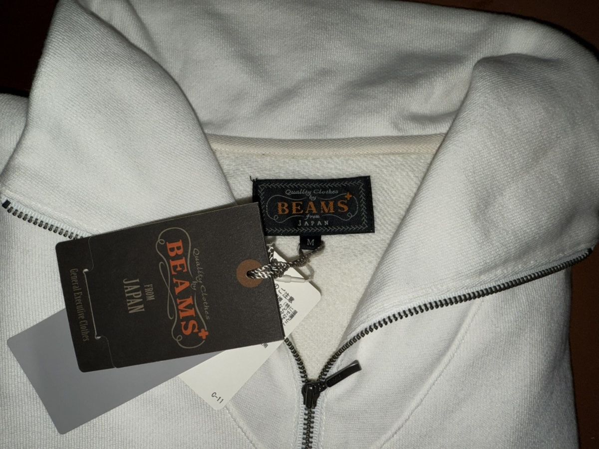 Beams Plus Beams Plus Beams+ Half-Zip Sweatshirt - White Size US M / EU 48-50 / 2 - 3 Thumbnail