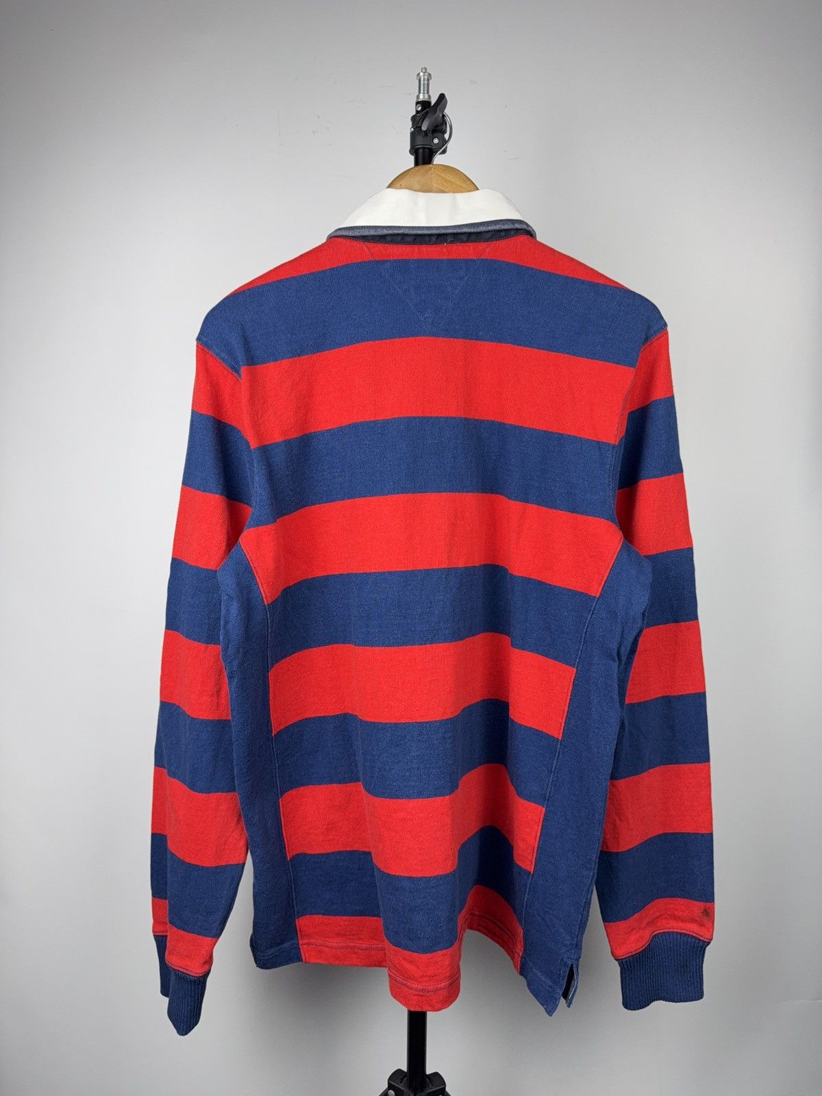 Tommy Hilfiger 00s Tommy Hilfiger Vintage Rugby Striped Long Sleeve Polo Size US L / EU 52-54 / 3 - 13 Thumbnail