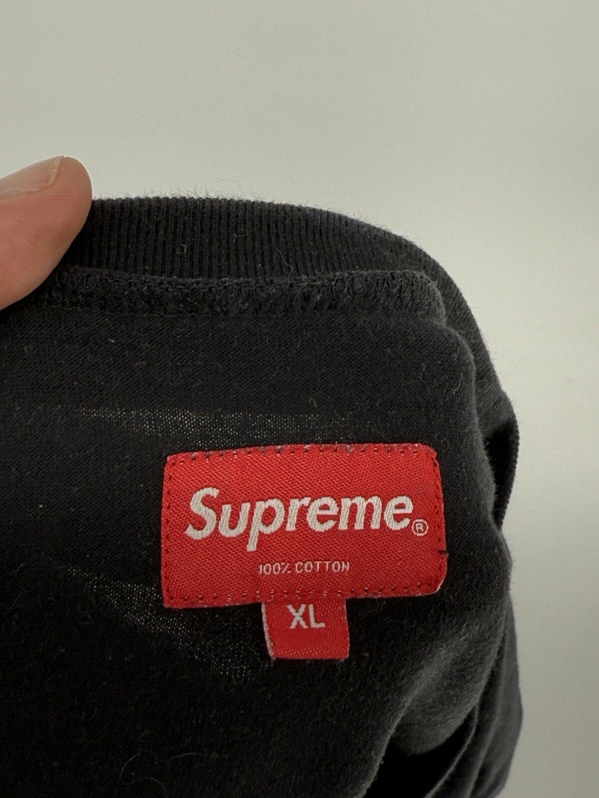 Supreme Supreme Pocket T Shirt Long Sleeve Black Mens Size XL Size US XL / EU 56 / 4 - 5 Thumbnail