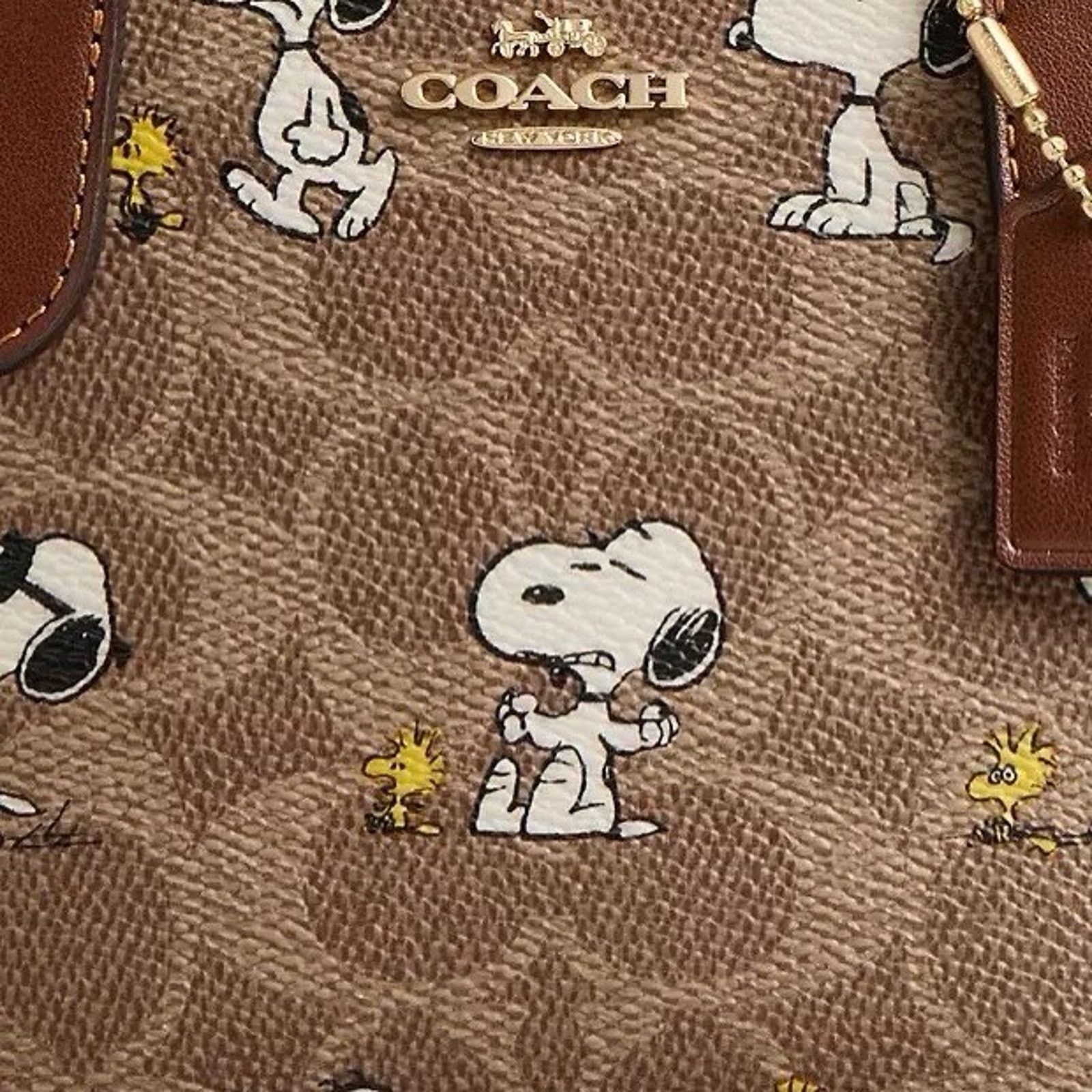 Coach NWT Coach X Peanuts City Mini Tote Bag Snoopy BS83 Size ONE SIZE - 10 Thumbnail