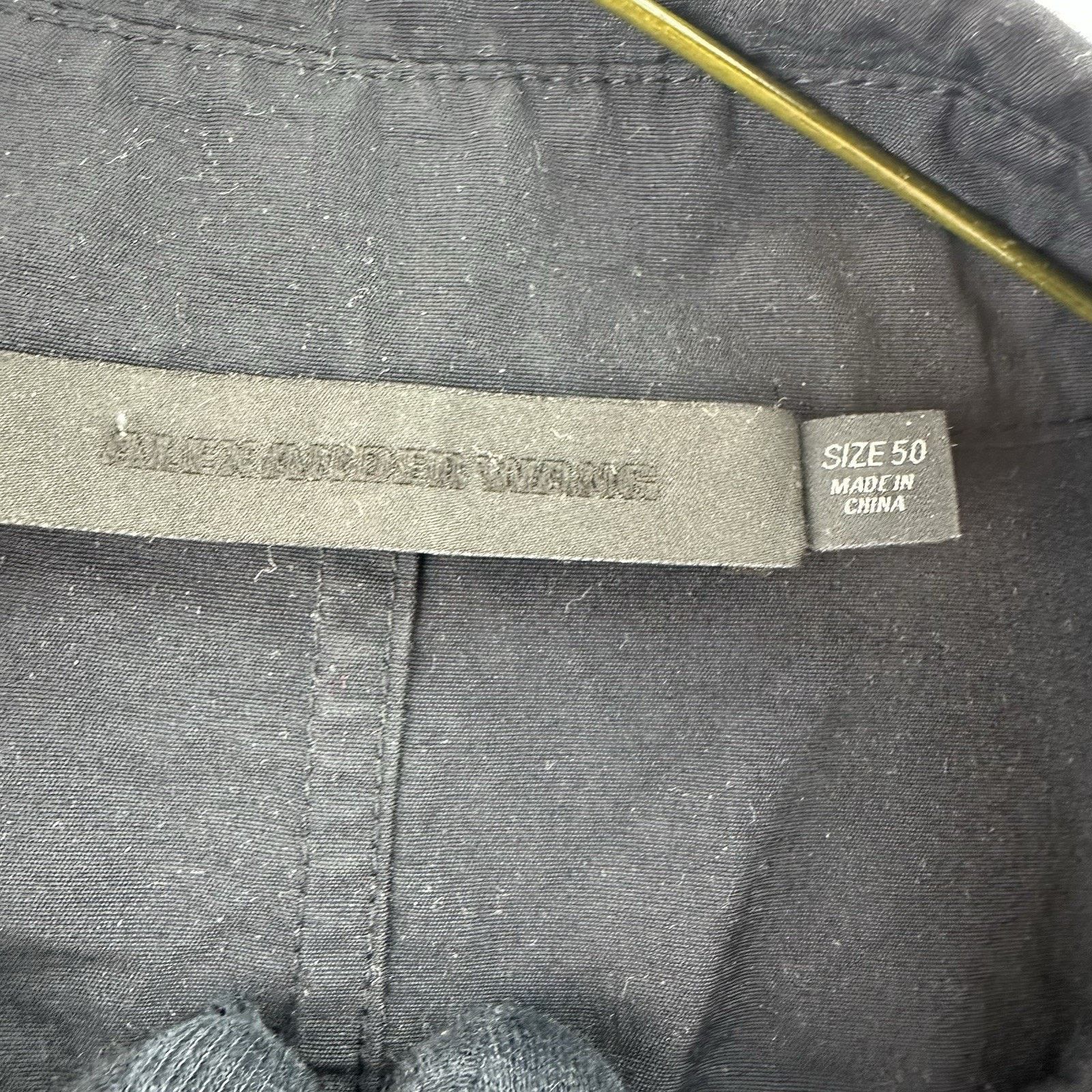 Alexander Wang Alexander wang Elongated Black Cotton Blend Shirt Sz L 26x37 Size US L / EU 52-54 / 3 - 5 Thumbnail