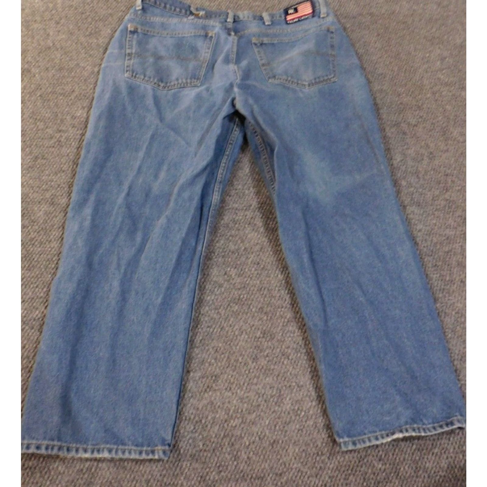 Polo Ralph Lauren Polo Ralph Lauren Jeans Men 40X30 Blue Relaxed Straight Denim 90s Vintage Style Size US L / EU 52-54 / 3 - 7 Thumbnail