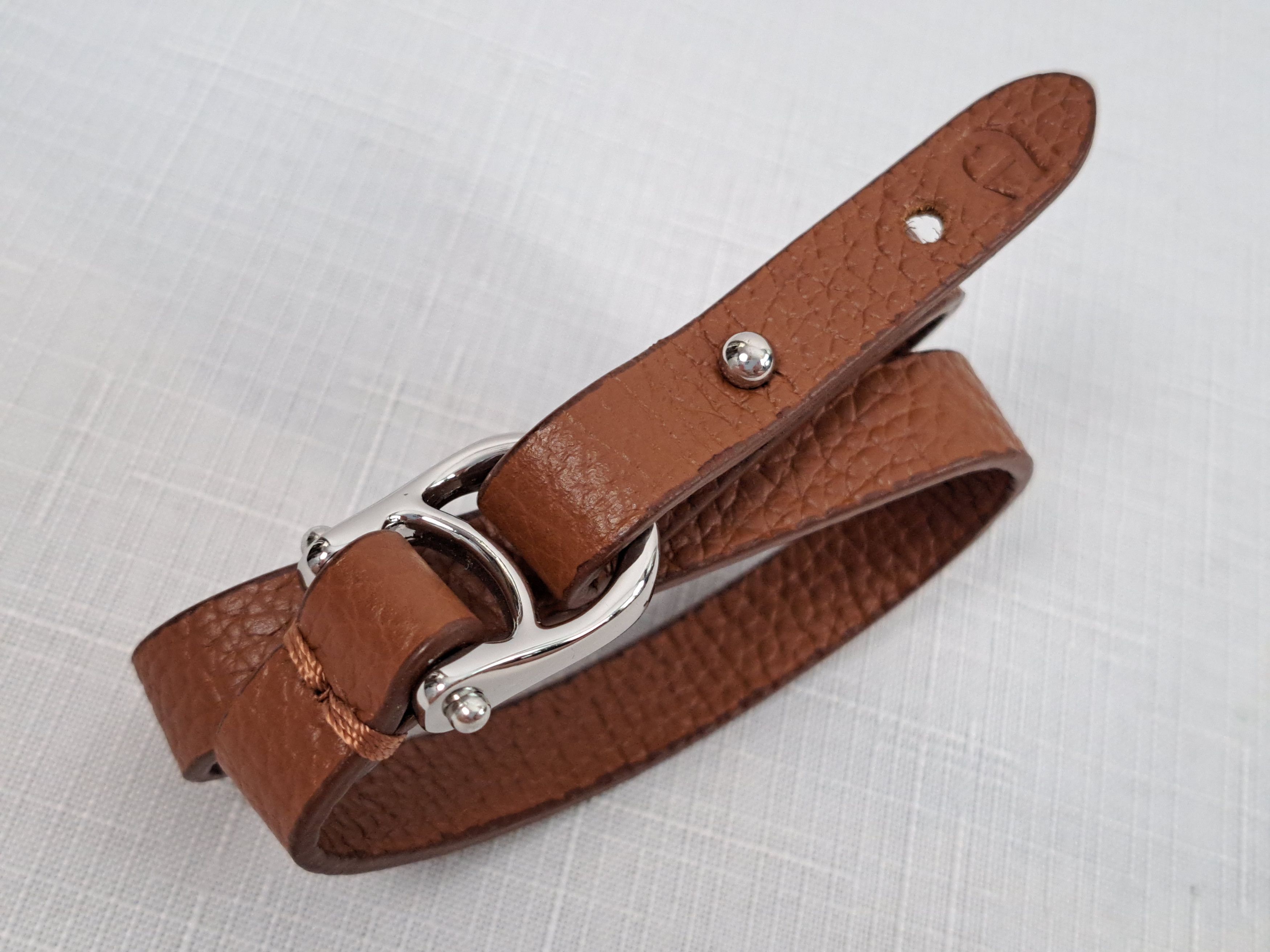 Aigner Aigner double tour leather bracelet In brown. Size ONE SIZE - 2 Thumbnail