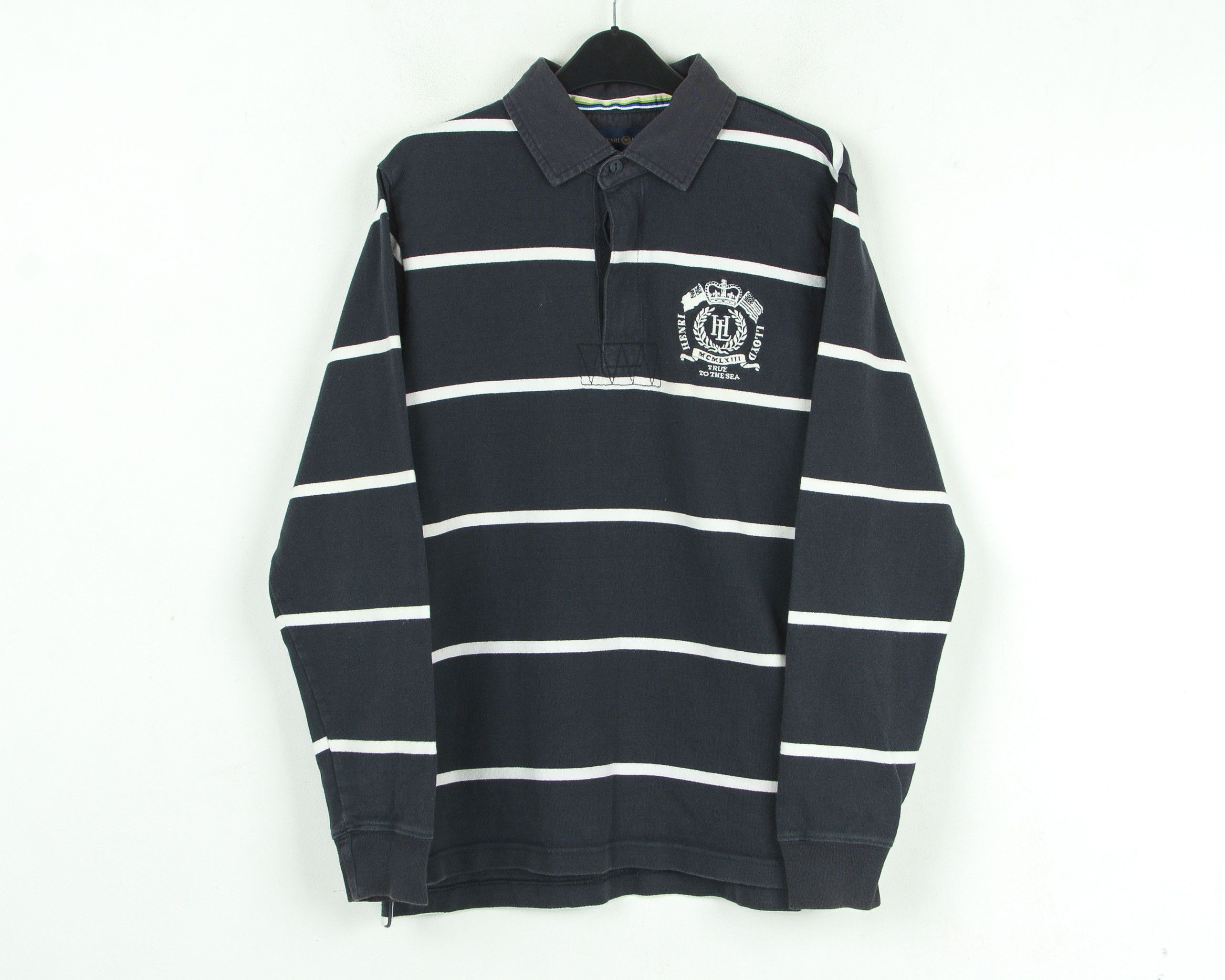 Henri Lloyd Long Sleeved Polo Shirt Pullover Cotton Jumper Striped Top Size US S / EU 44-46 / 1 - 1 Thumbnail