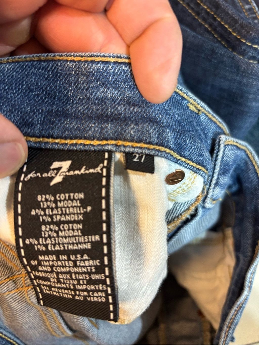 7 For All Mankind 7 For All Mankind Women's Skinny Jeans Size 27" / US 4 / IT 40 - 7 Thumbnail