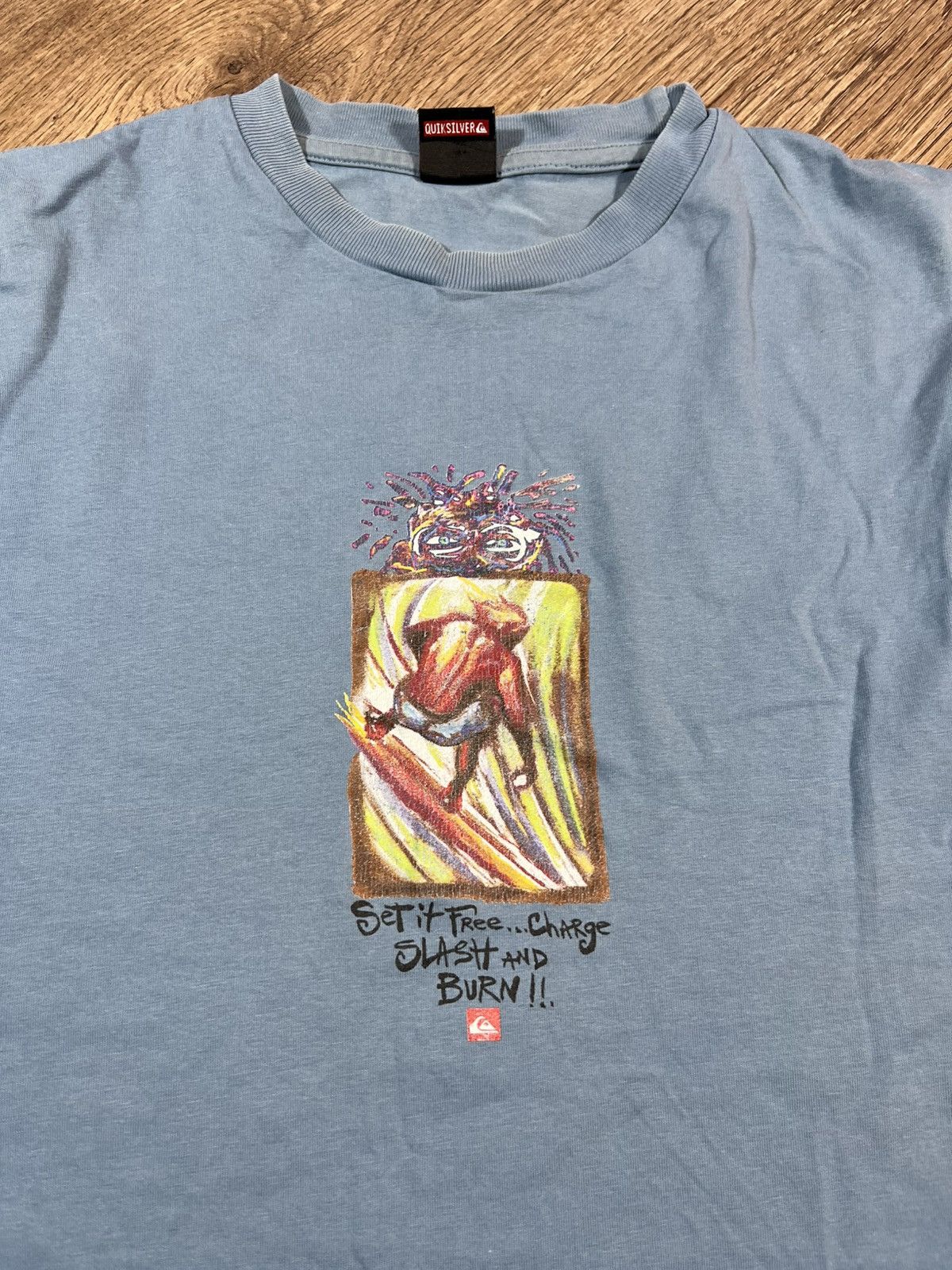 Quiksilver Quiksilver Vintage T Shirt Size US L / EU 52-54 / 3 - 2 Thumbnail