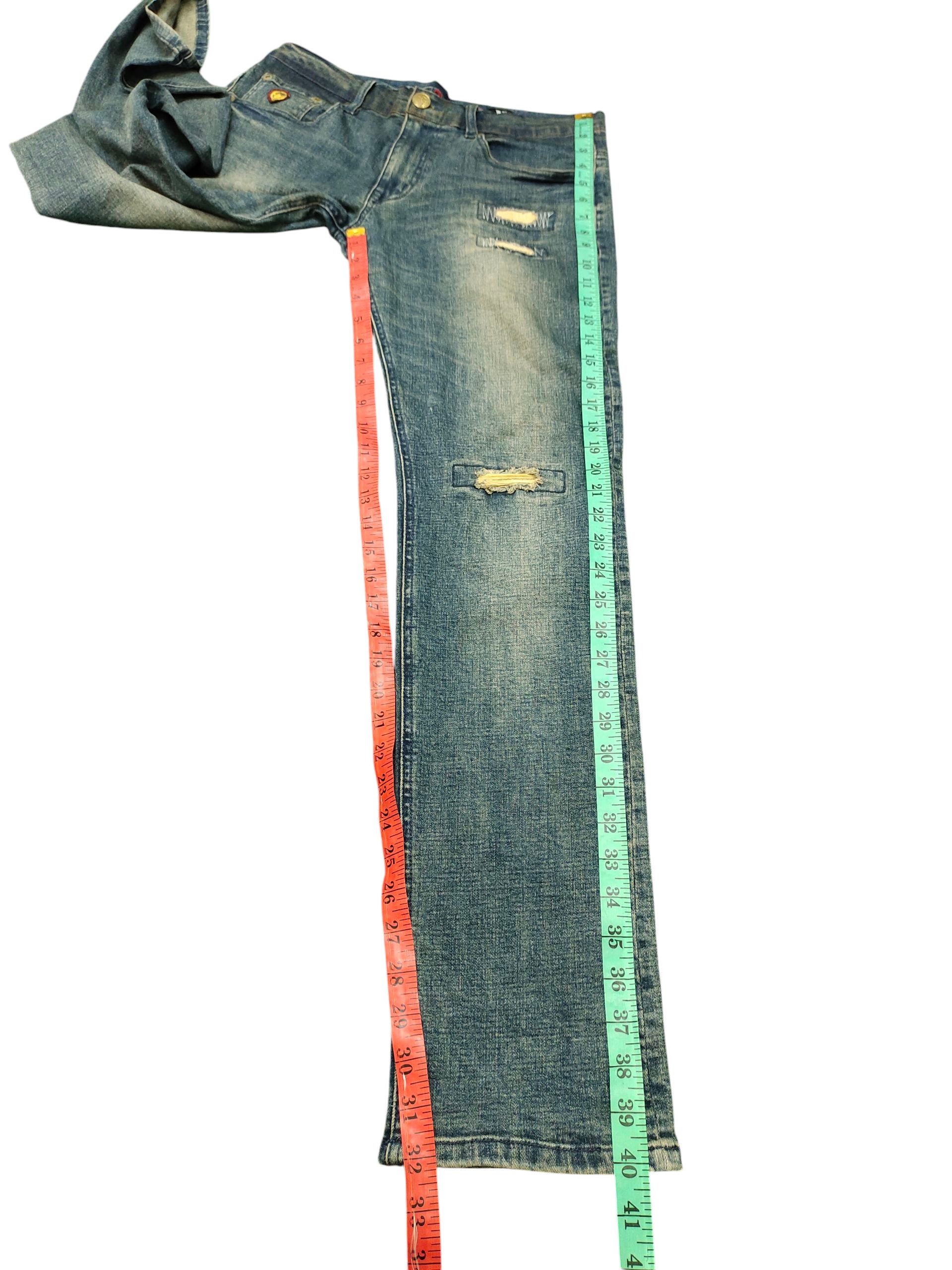 Comme des Garcons × Undercover Geronimo Japan Clawmark Distress Rusty Denim Jeans Size US 30 / EU 46 - 16 Thumbnail