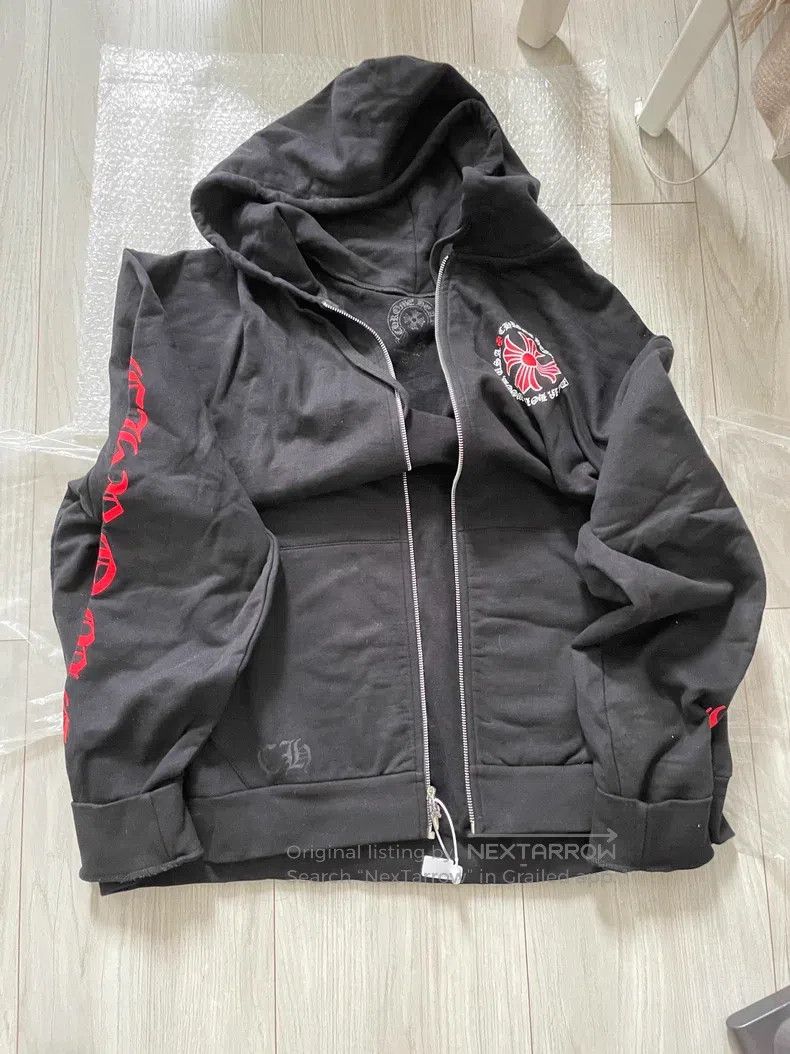 Chrome Hearts CHROME HEARTS Size XXL Red cross zipper coat sweater with b Size US XXL / EU 58 / 5 - 1 Thumbnail