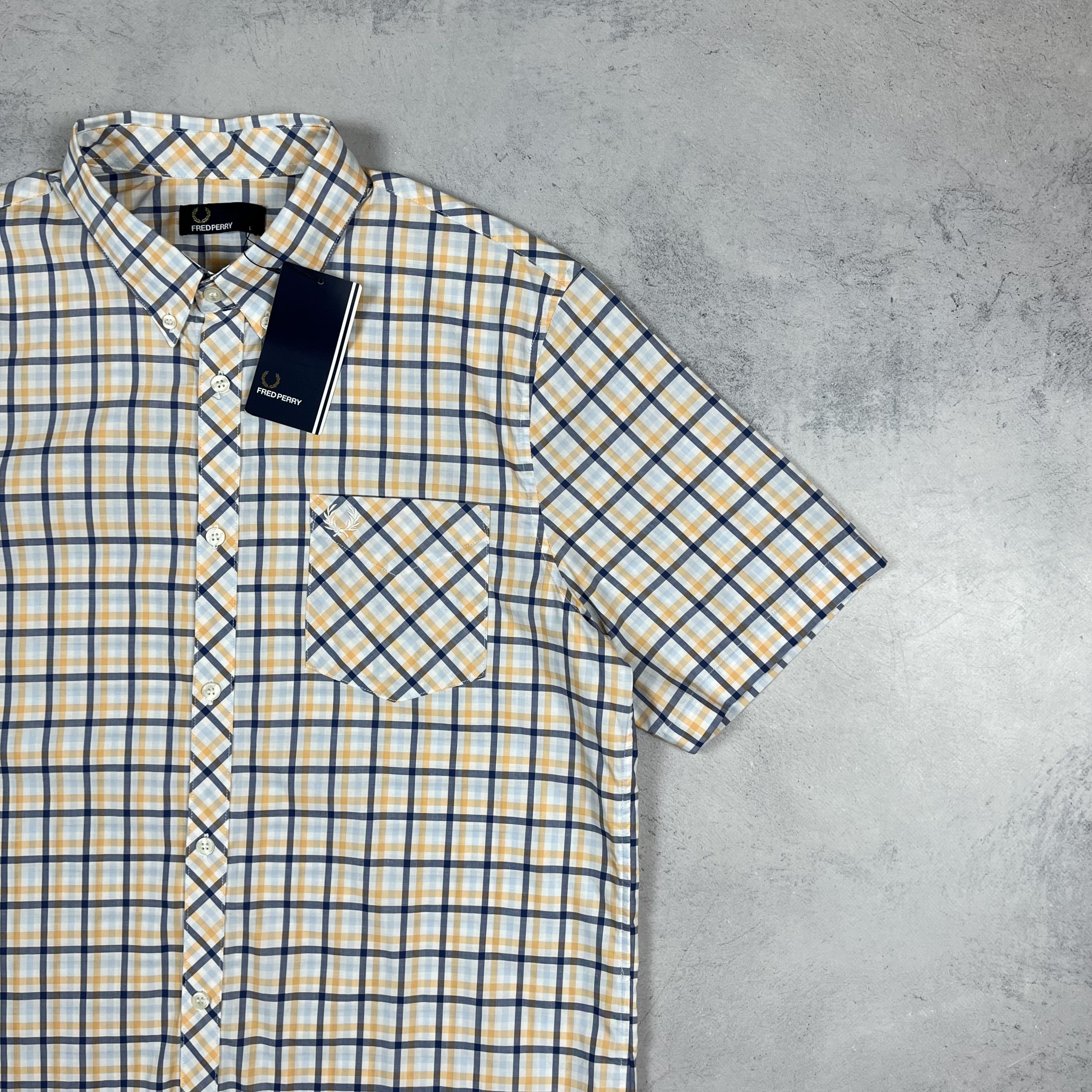 Fred Perry Fred Perry Four Colour Gingham Checkered Button Up Shirt Size US L / EU 52-54 / 3 - 3 Thumbnail