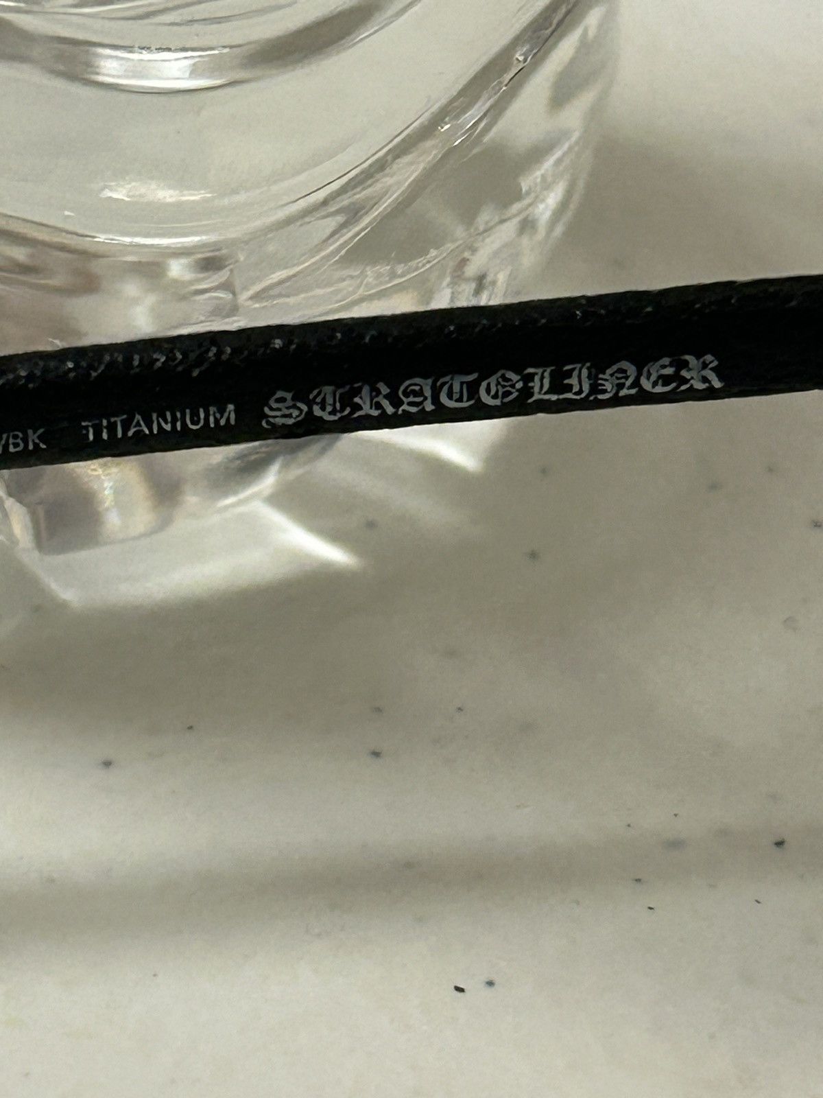 Chrome Hearts CH Titanium x Black Leather ‘stratoliner’ Sunny’s Size ONE SIZE - 8 Thumbnail