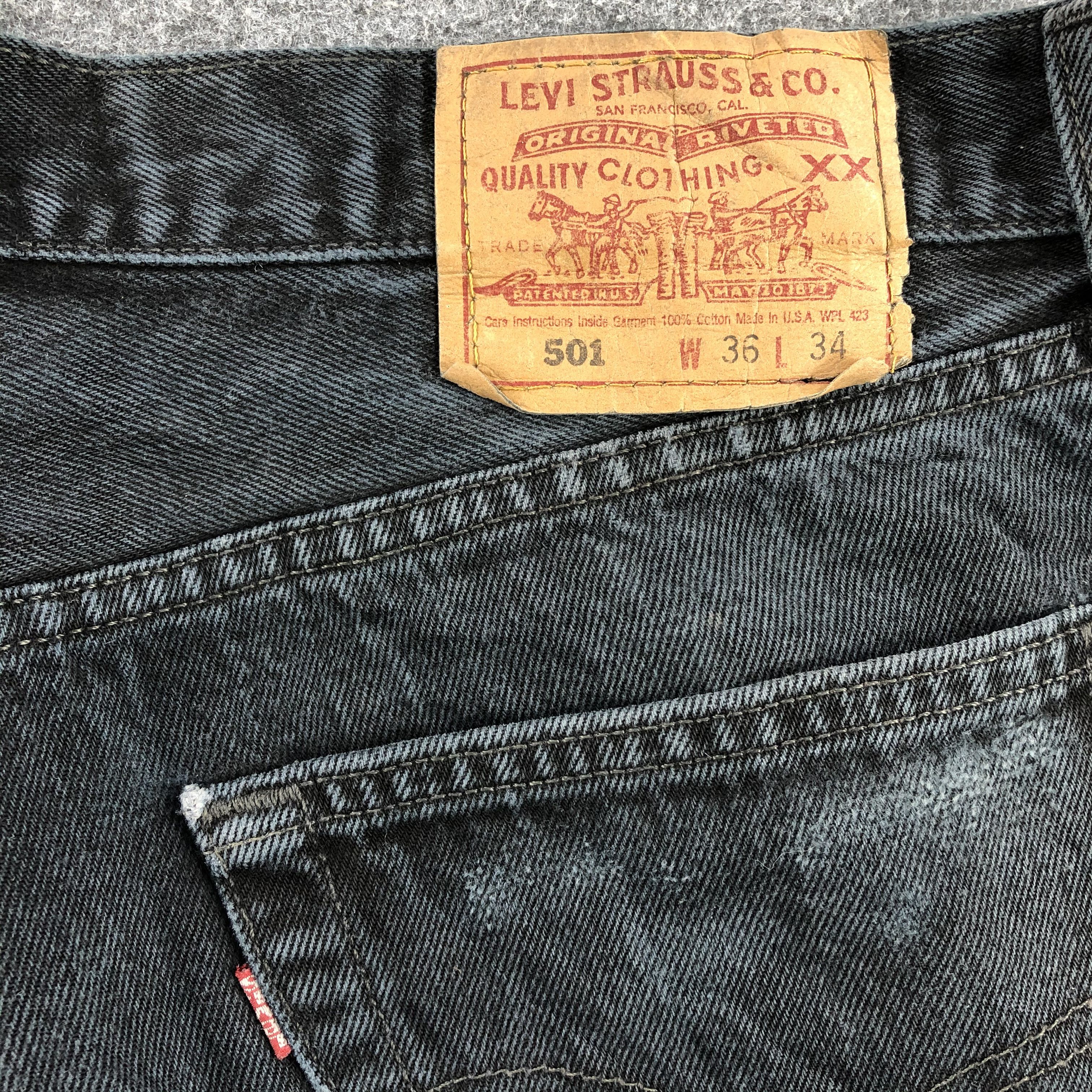 Levi's Vintage 90s Distress Levis 501 Jeans-JM1589 Size US 36 / EU 52 - 7 Thumbnail