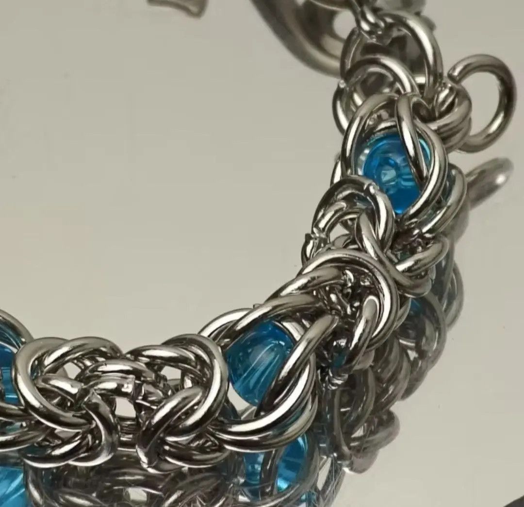 Jean Snake Bone Blue Stone Jeans Chain Accessories Size ONE SIZE - 7 Thumbnail