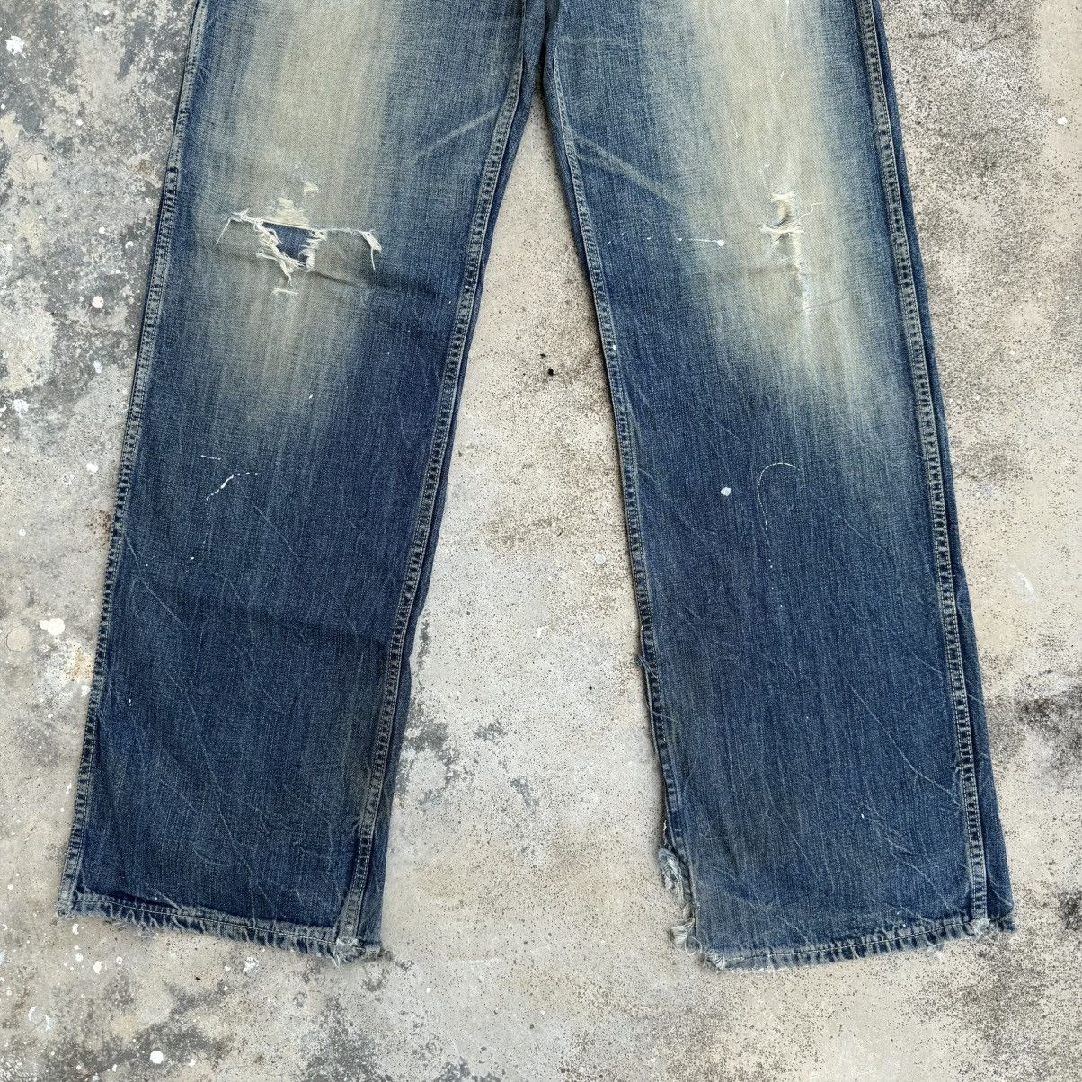 Japanese Brand VINTAGE UNION MADE FADED RIPPED JEANS DENIM CARGO PANTS Size US 30 / EU 46 - 5 Thumbnail
