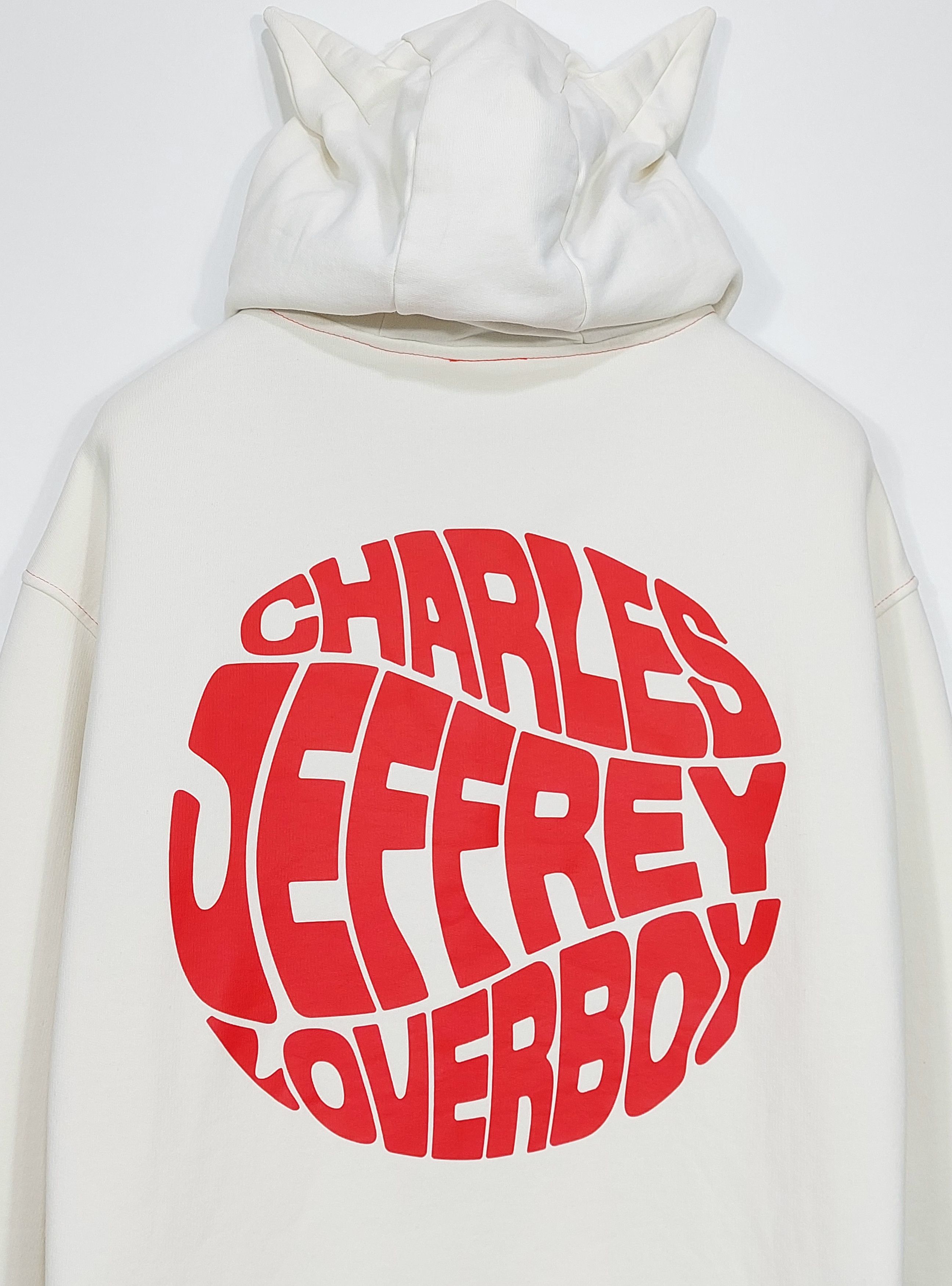 Charles Jeffrey LOVERBOY print hoodie - off-white XS Size US XS / EU 42 / 0 - 8 Thumbnail
