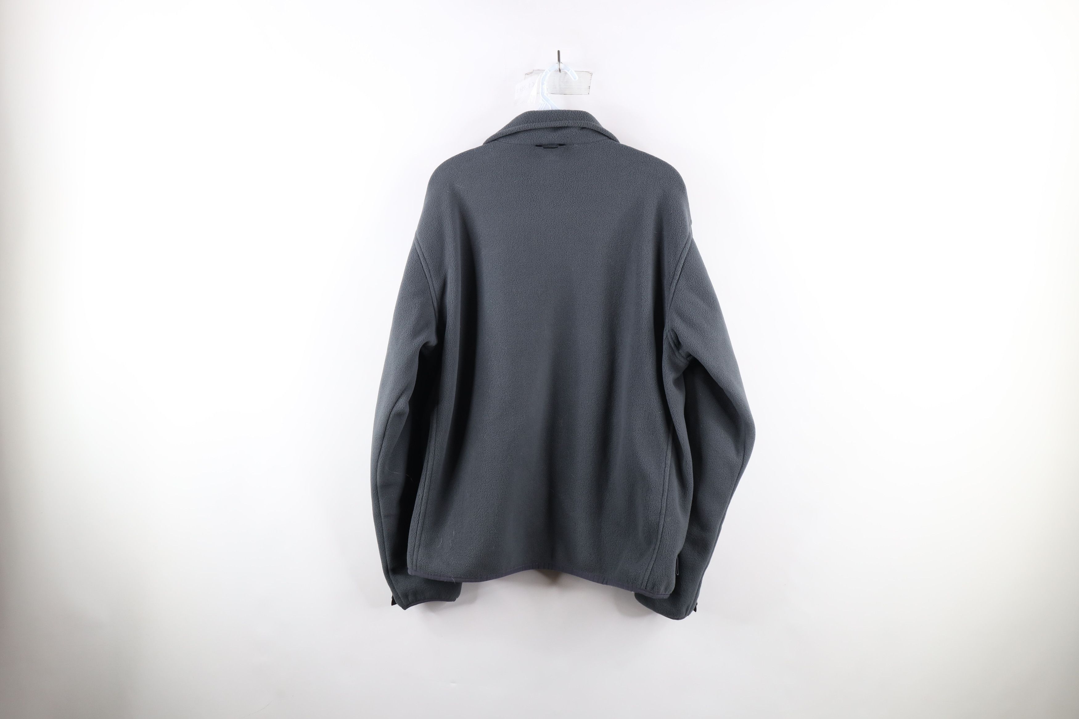 The North Face Vintage The North Face Spell Out Full Zip Fleece Jacket Gray Size US M / EU 48-50 / 2 - 9 Thumbnail