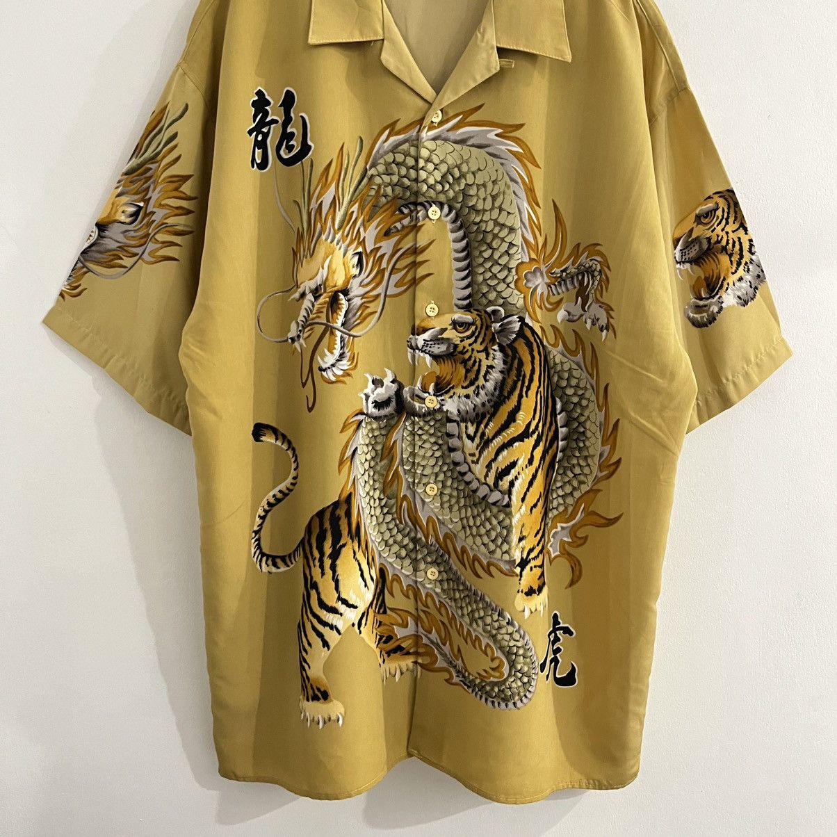 Japanese Brand Hex Dragon Y2K Style Button Up Shirt - JUN25 Size US XXL / EU 58 / 5 - 3 Thumbnail
