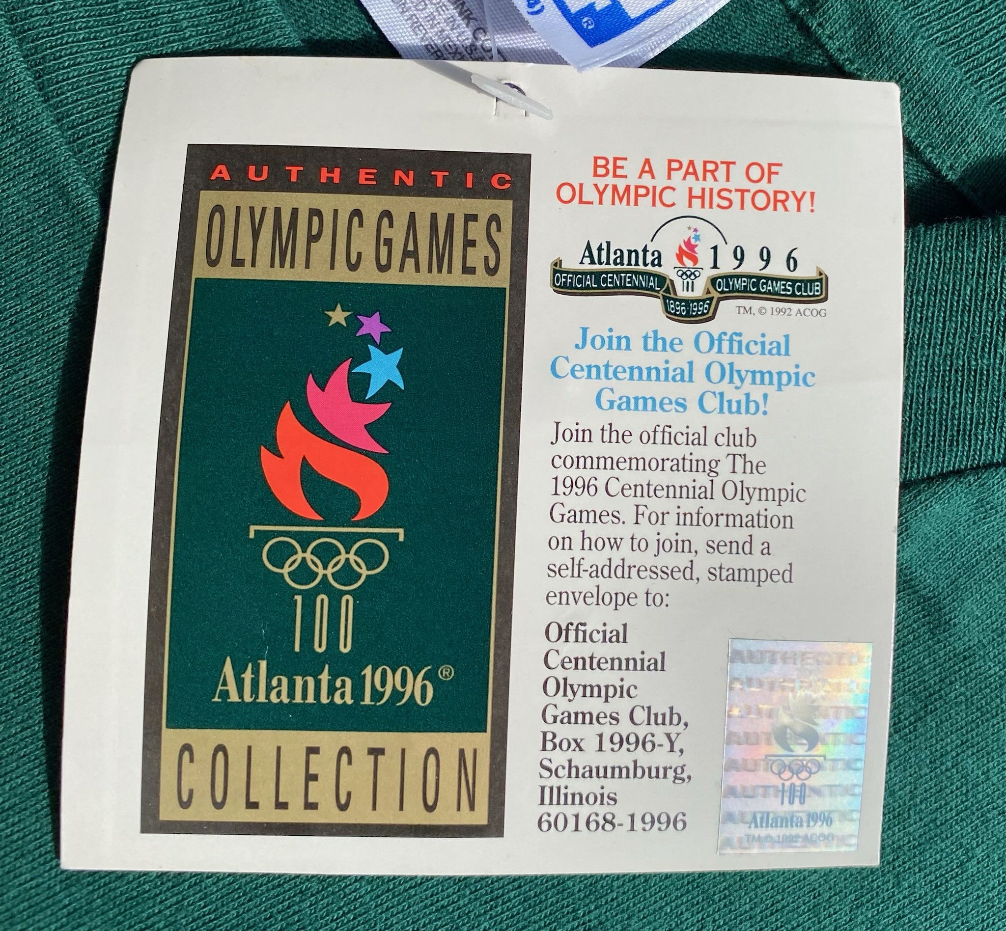 Hanes NWT 1996 Atlanta Olympics Games Logo Green T-Shirt Medium Size US M / EU 48-50 / 2 - 5 Thumbnail