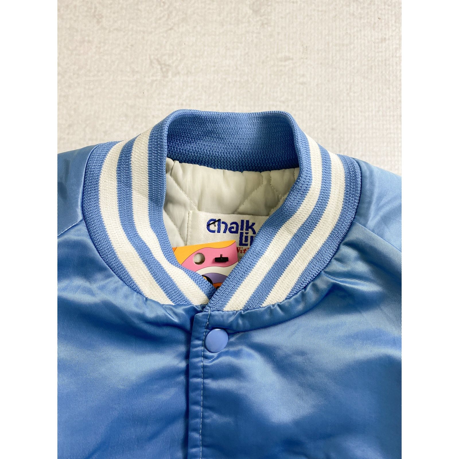 Chalk Line Vintage 90s Chalk Line Blue Bomber Jacket - Men's XL Size US XL / EU 56 / 4 - 3 Thumbnail