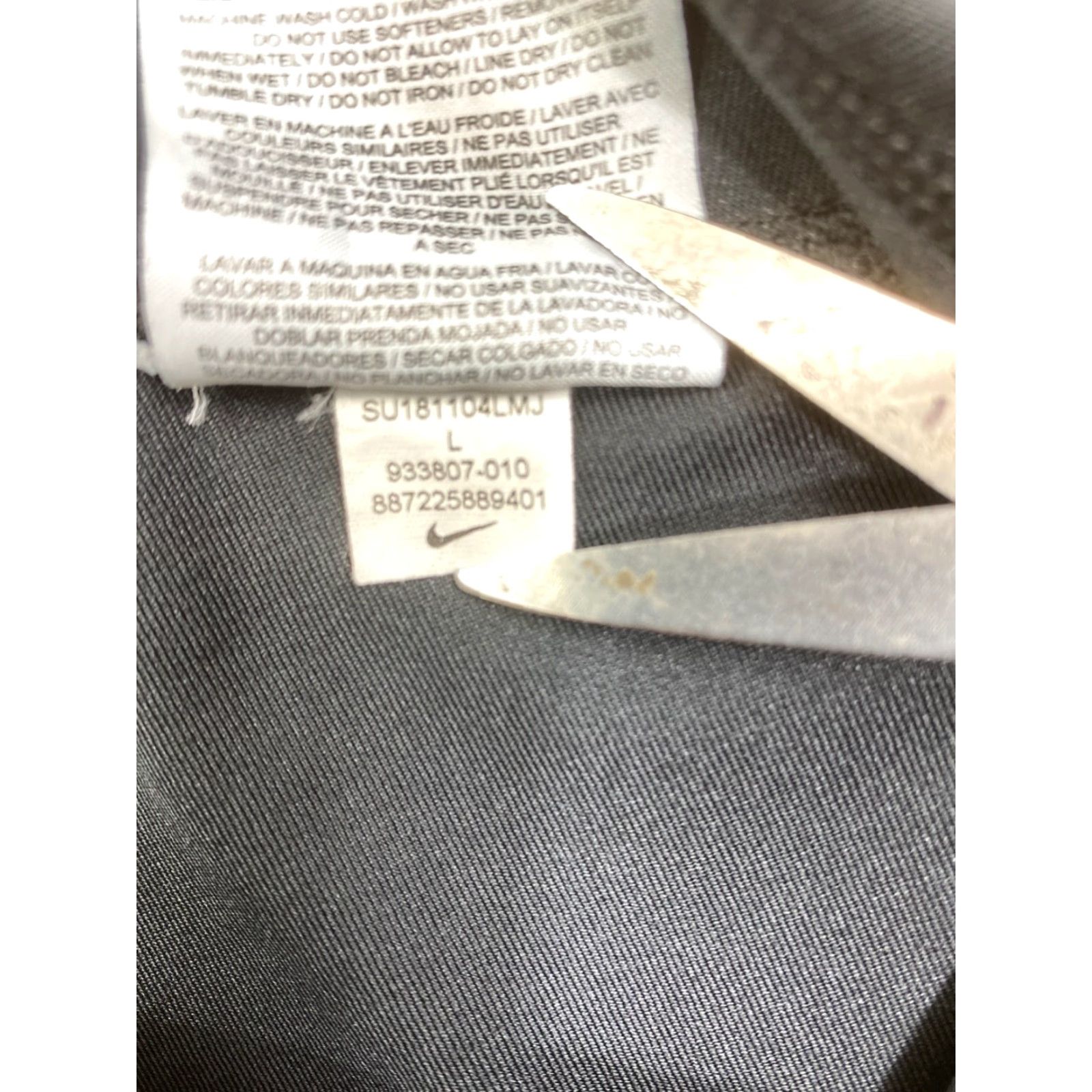 Nike Nike Dri-FIT Capri Leggings Women L Black Gym Training Size 36" / US 14 / IT 50 - 5 Thumbnail