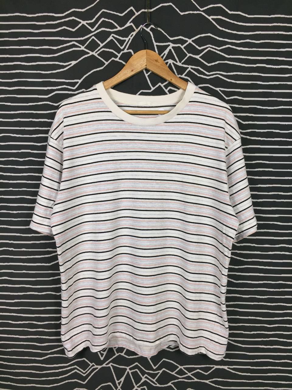 GU × Japanese Brand GU Japan Multicolor Striped Half Sleeve Tee Size US L / EU 52-54 / 3 - 2 Thumbnail