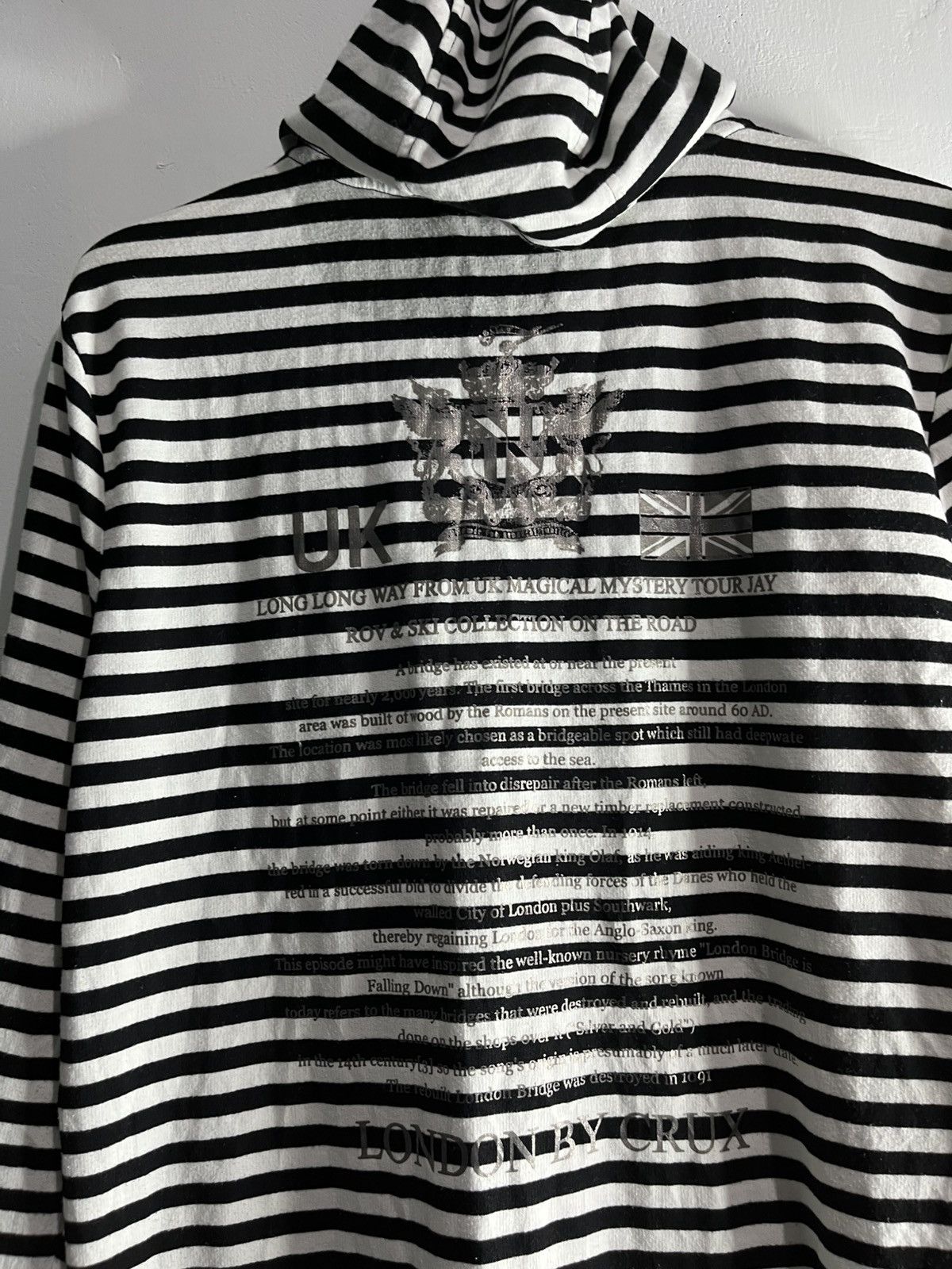 Beauty Beast Japanese crux bono striped poem hoodie Size US L / EU 52-54 / 3 - 4 Thumbnail
