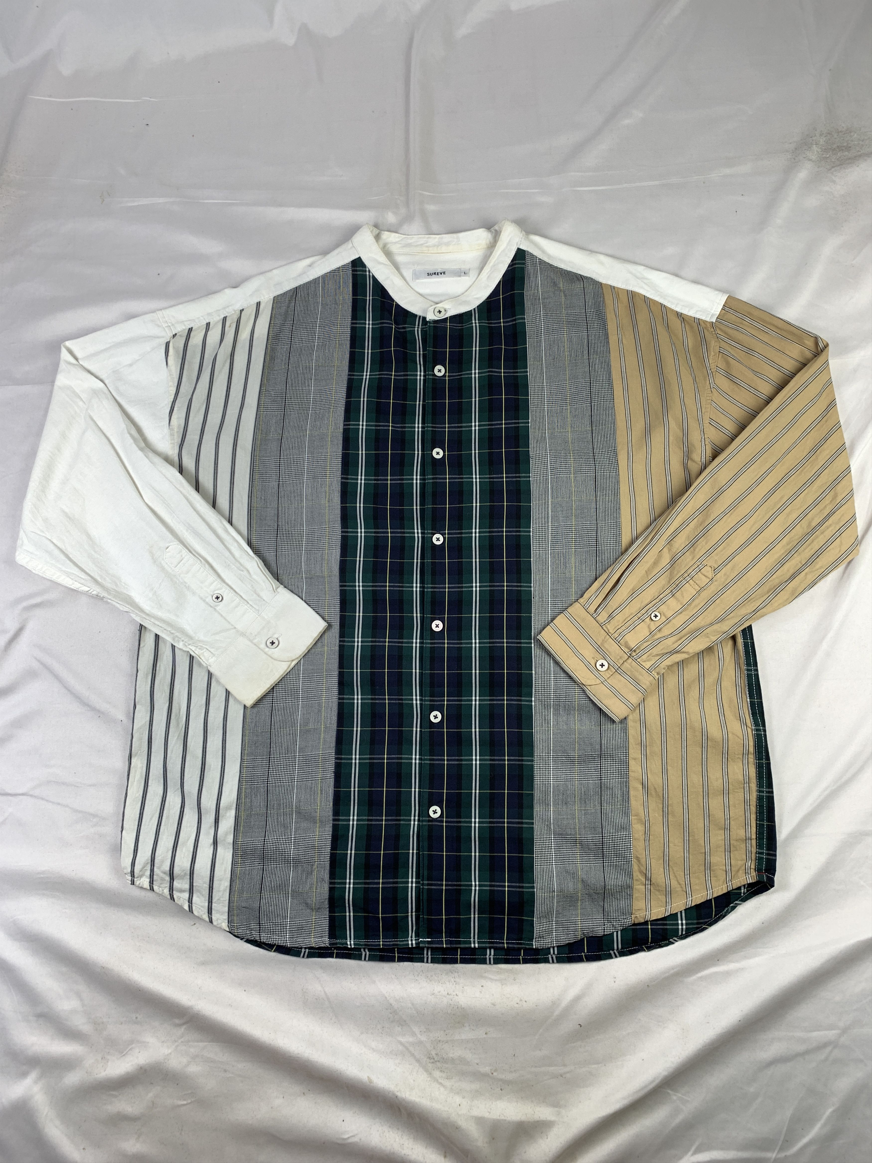 Japanese Brand Sureve Multi Pattern Sanghai Shirt (L) Size US L / EU 52-54 / 3 - 1 Thumbnail
