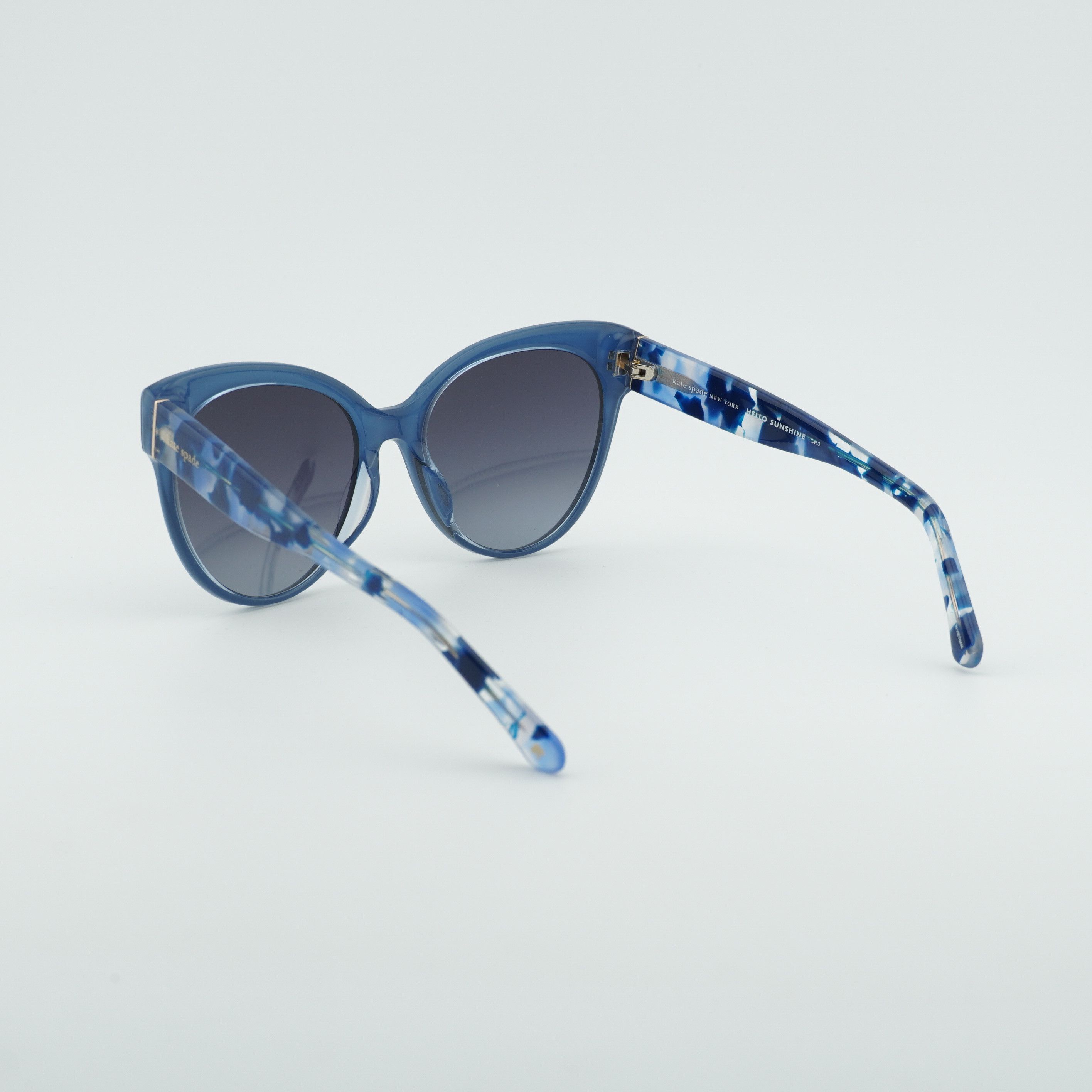 Kate Spade Kate Spade AUBRIELLA/G/S 0PJP 9 Sunglasses Blue Cat Eye Size ONE SIZE - 3 Thumbnail