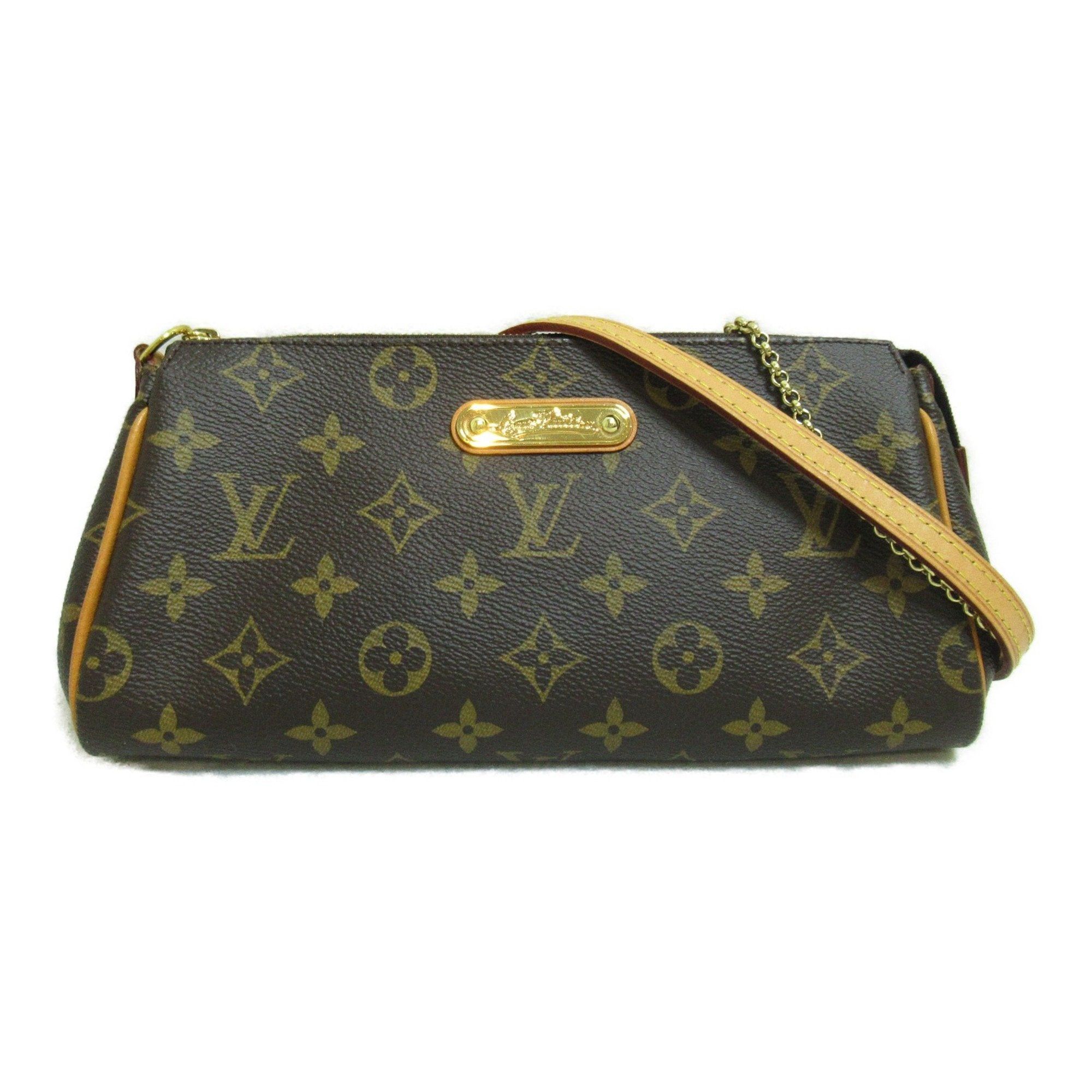 image of Louis Vuitton Eva Brown Monogram Pvc Coated Canvas M95567, Women's